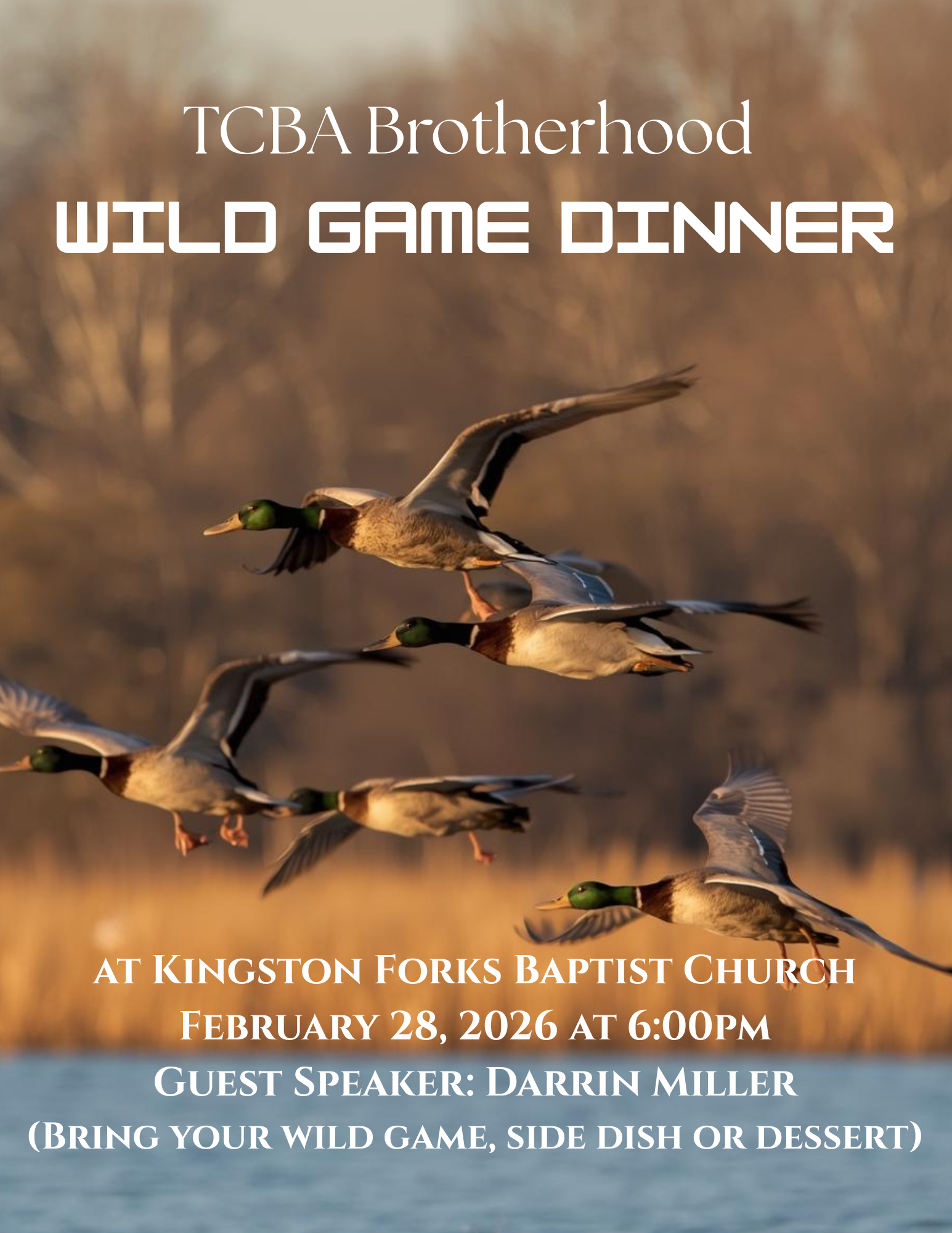 TCBA Brotherhood Wild Game Dinner