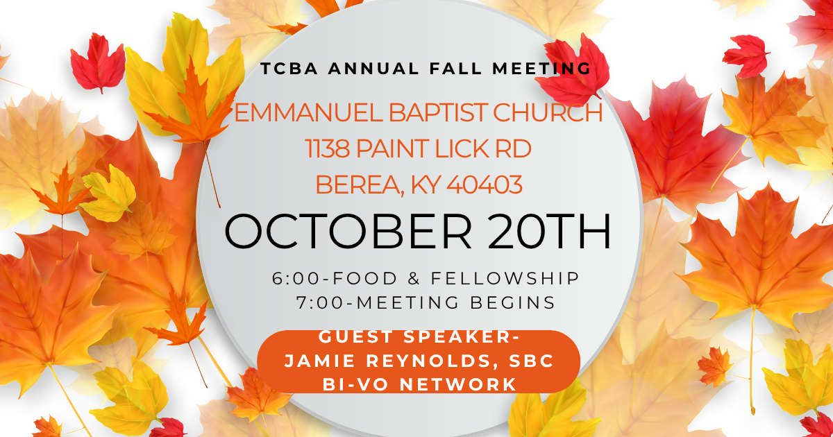 TCBA ANNUAL FALL MEETING