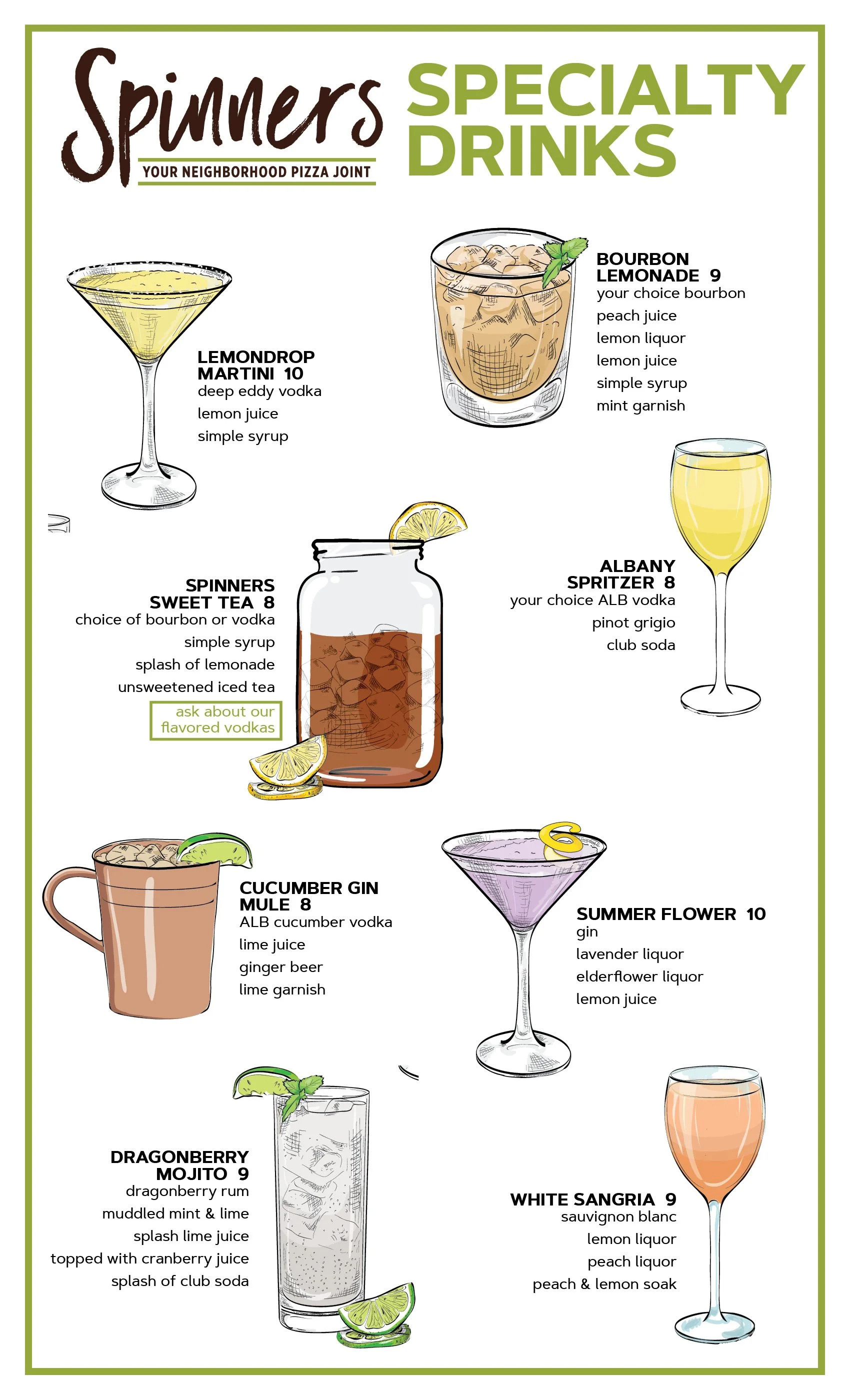 Drink Menu — Spinners