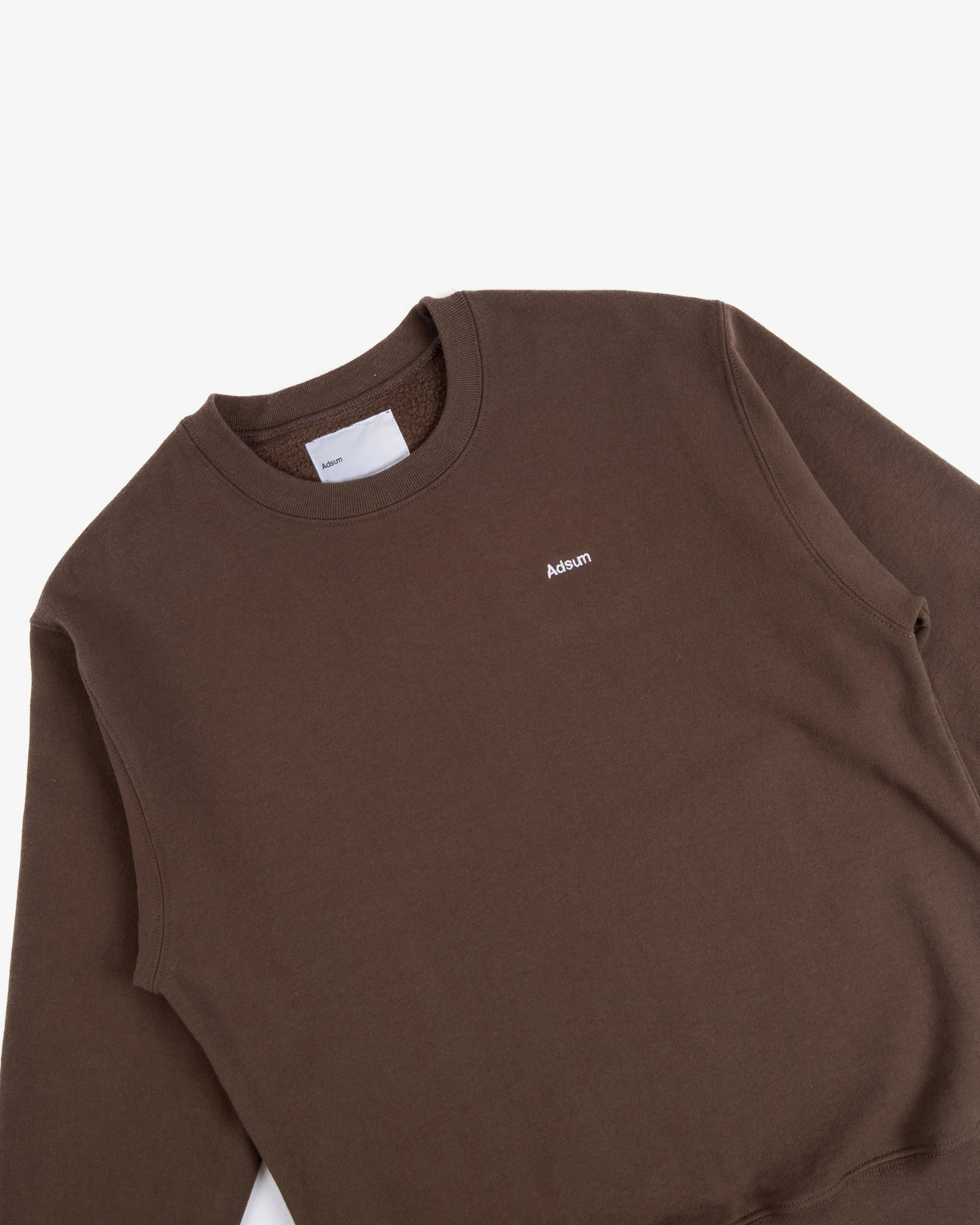 brown crewneck jumper