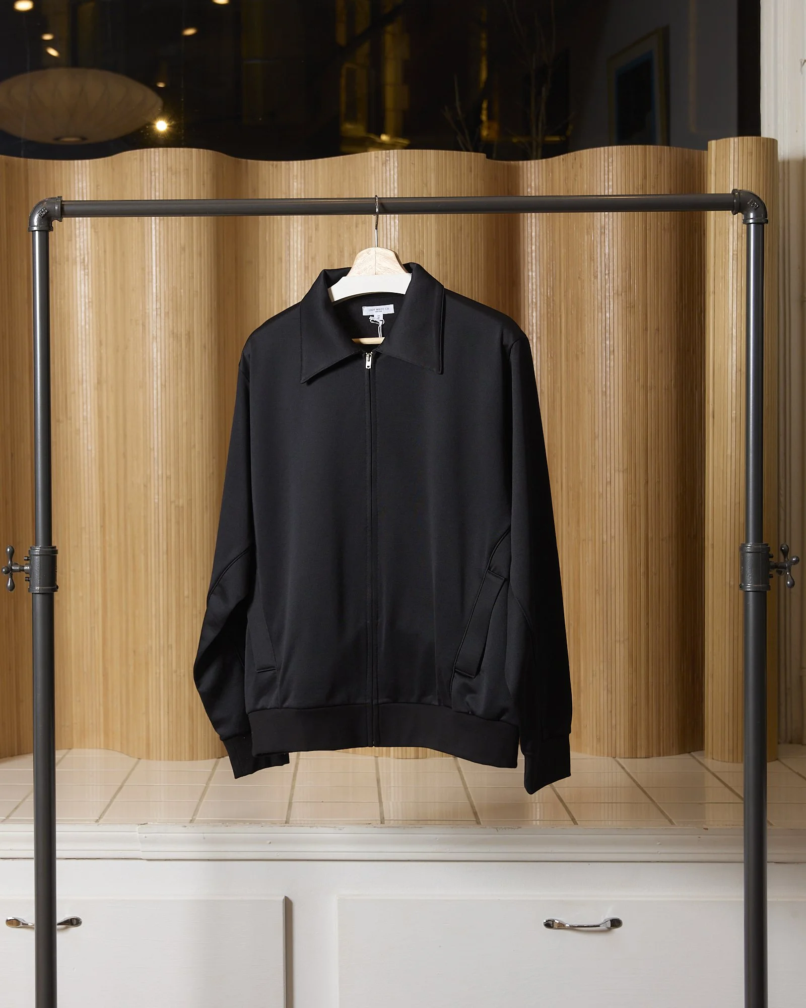 Piping Track Jacket in Black — East • West