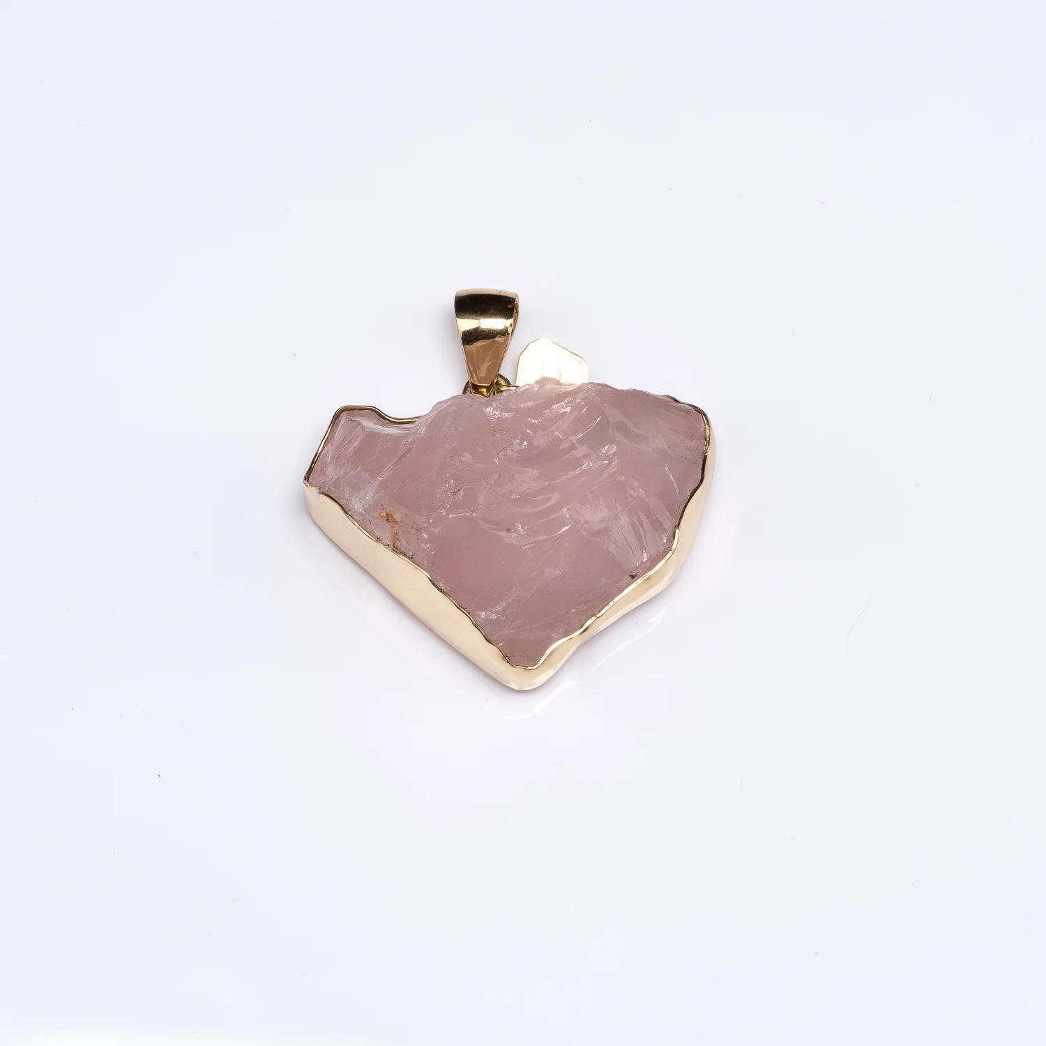XL Rose Quartz Cluster Pendant