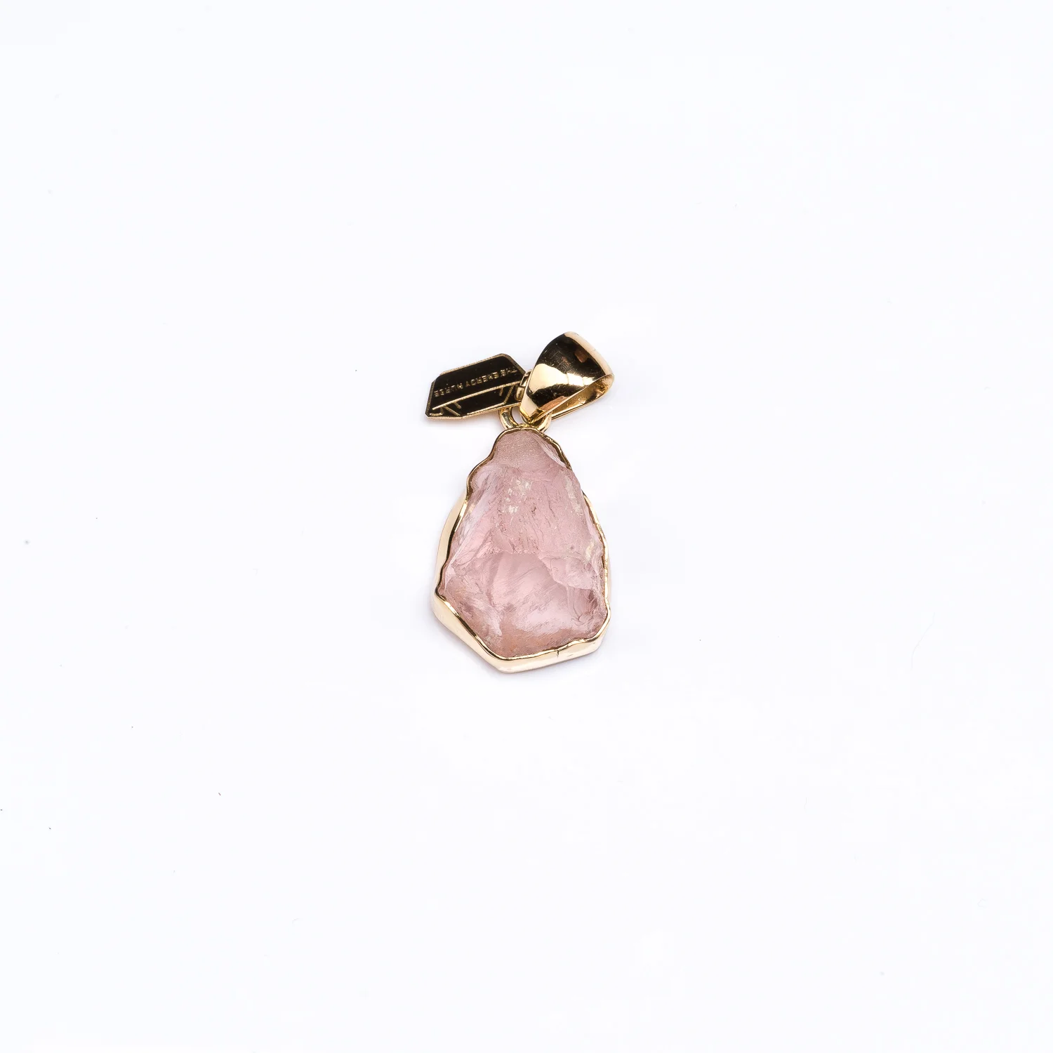 S Rose Quartz Cluster Pendant