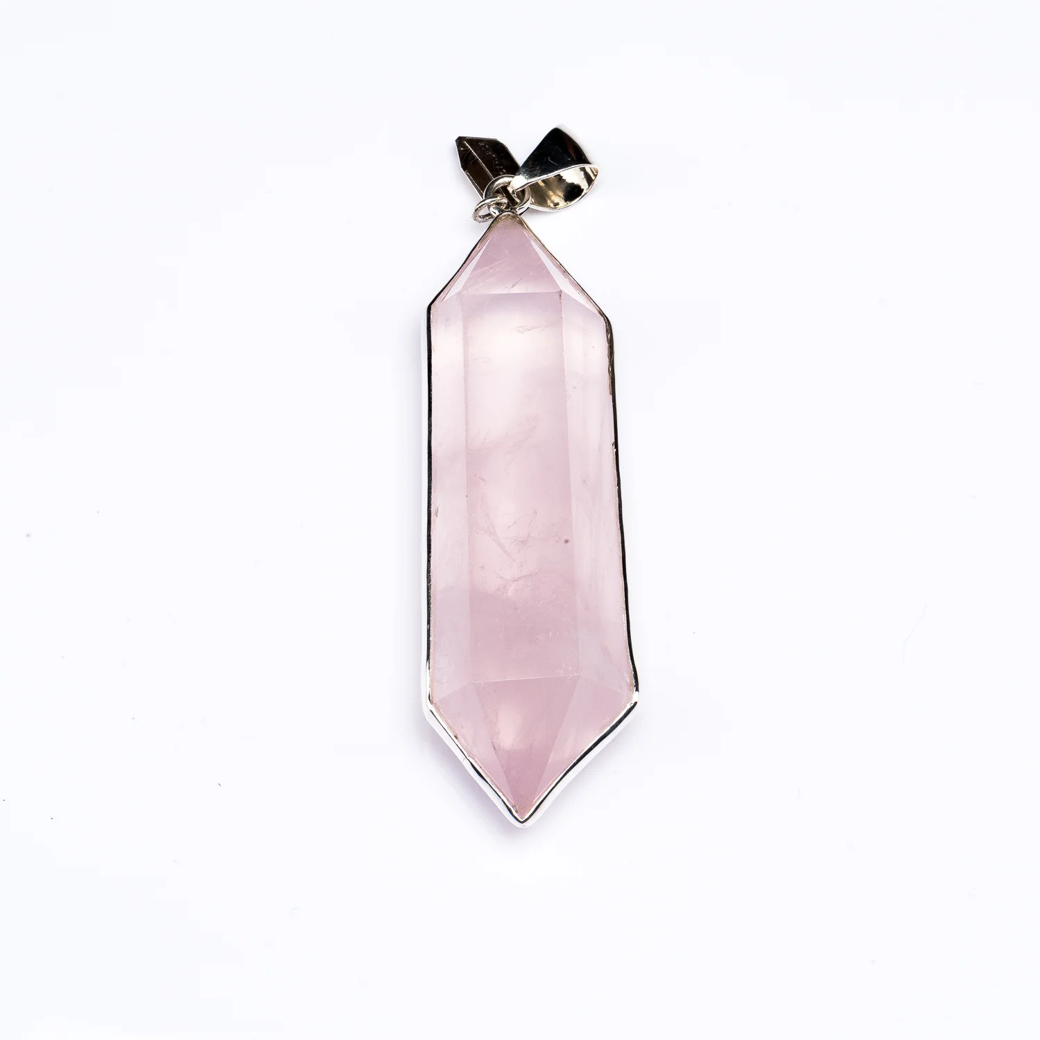 XL Rose Quartz Point Pendant