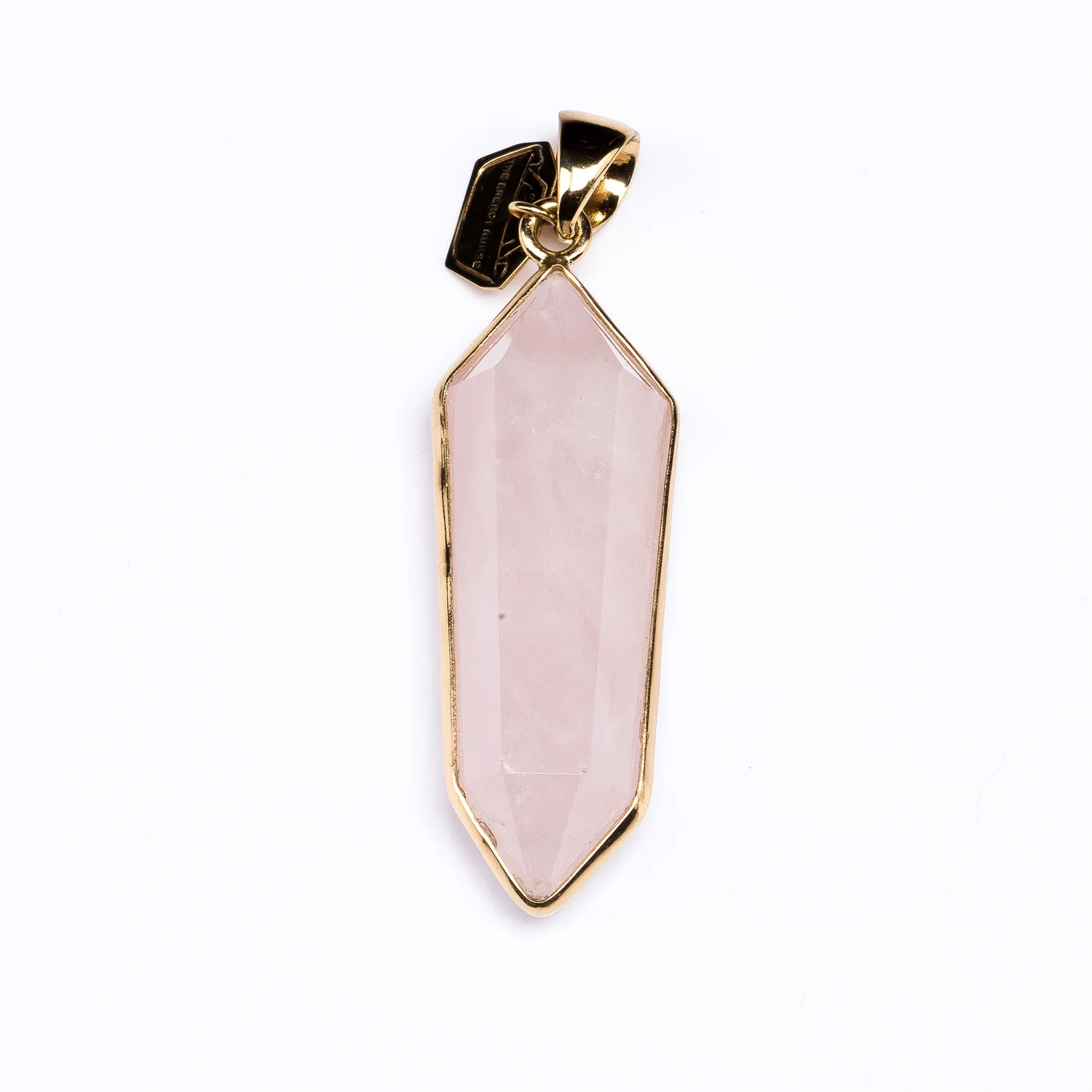 L Rose Quartz Point Pendant