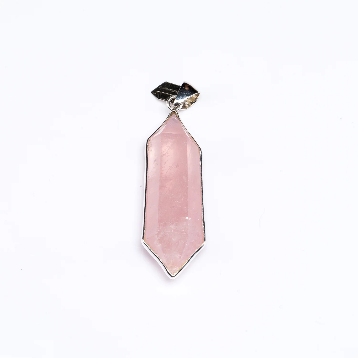 L Rose Quartz Point Pendant