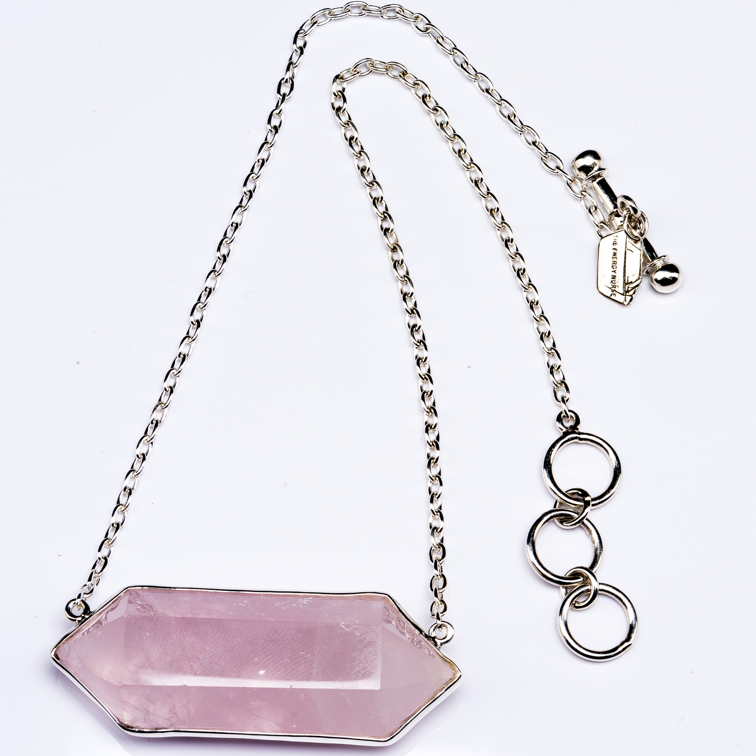 XL Rose Quartz Point Necklace
