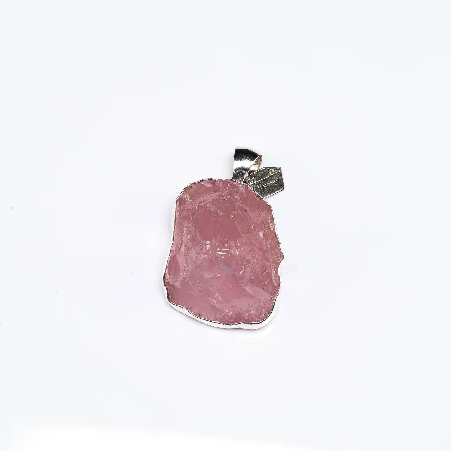 XL Rose Quartz Cluster Pendant