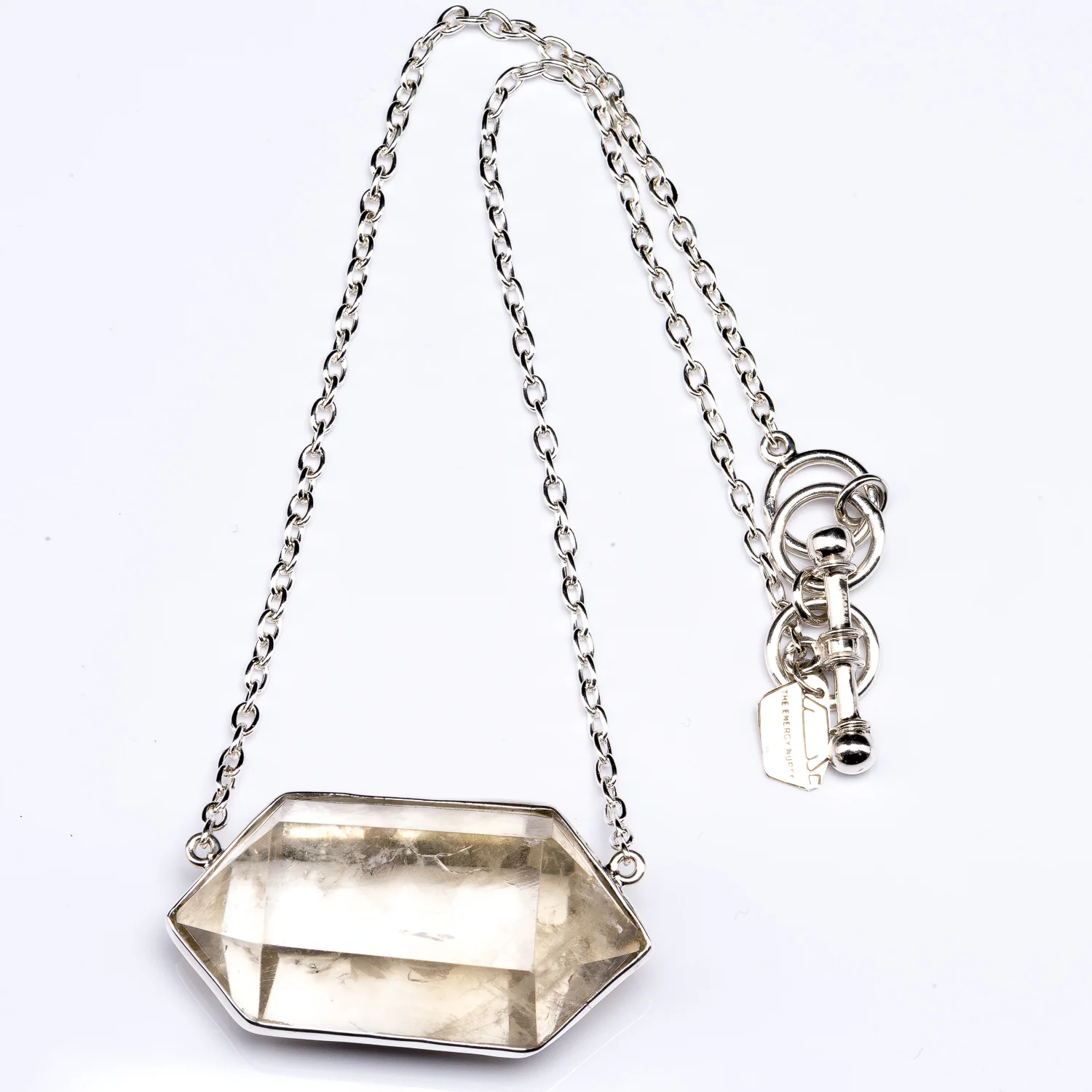 XL Citrine Quartz Point Necklace