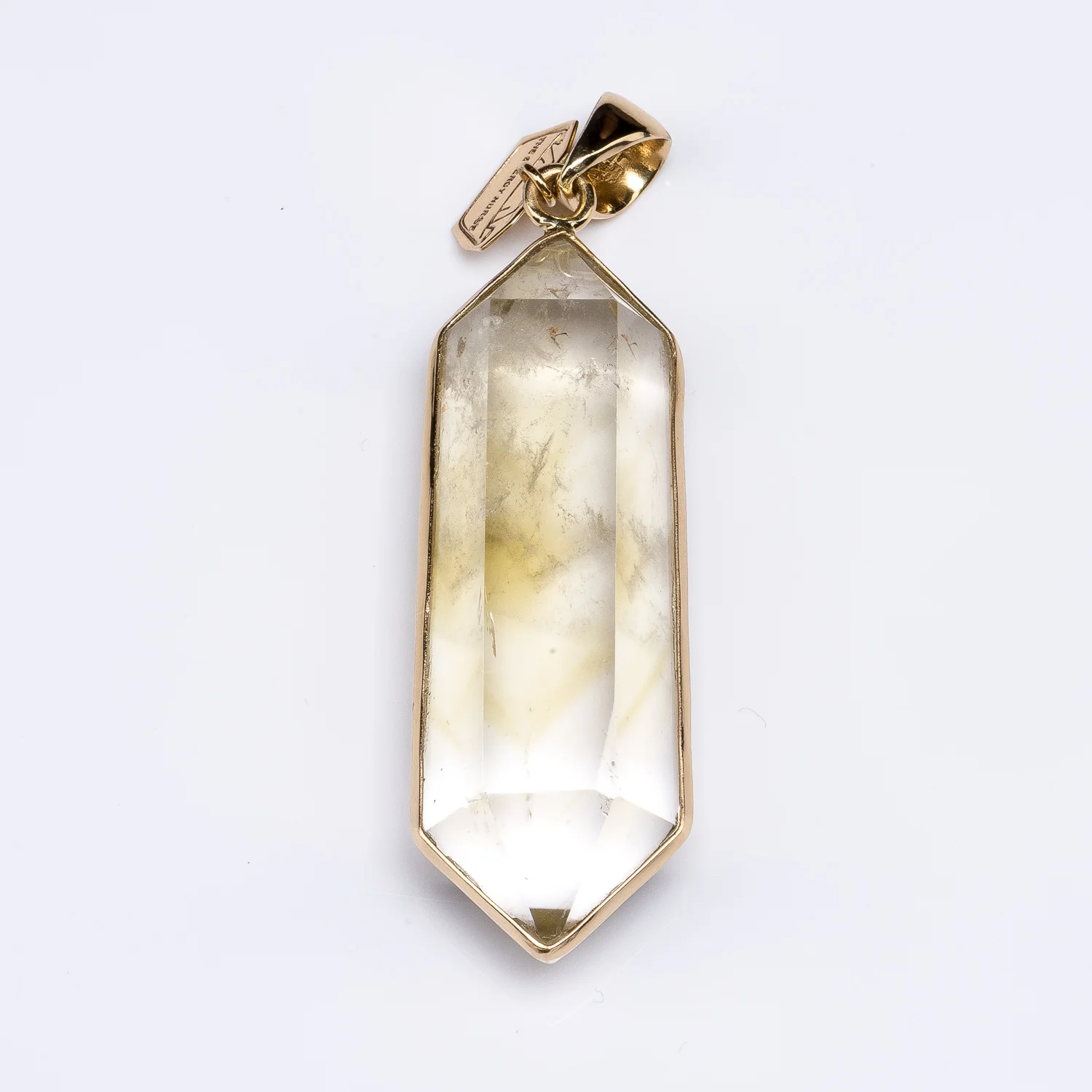 XL Citrine Quartz Point Pendant