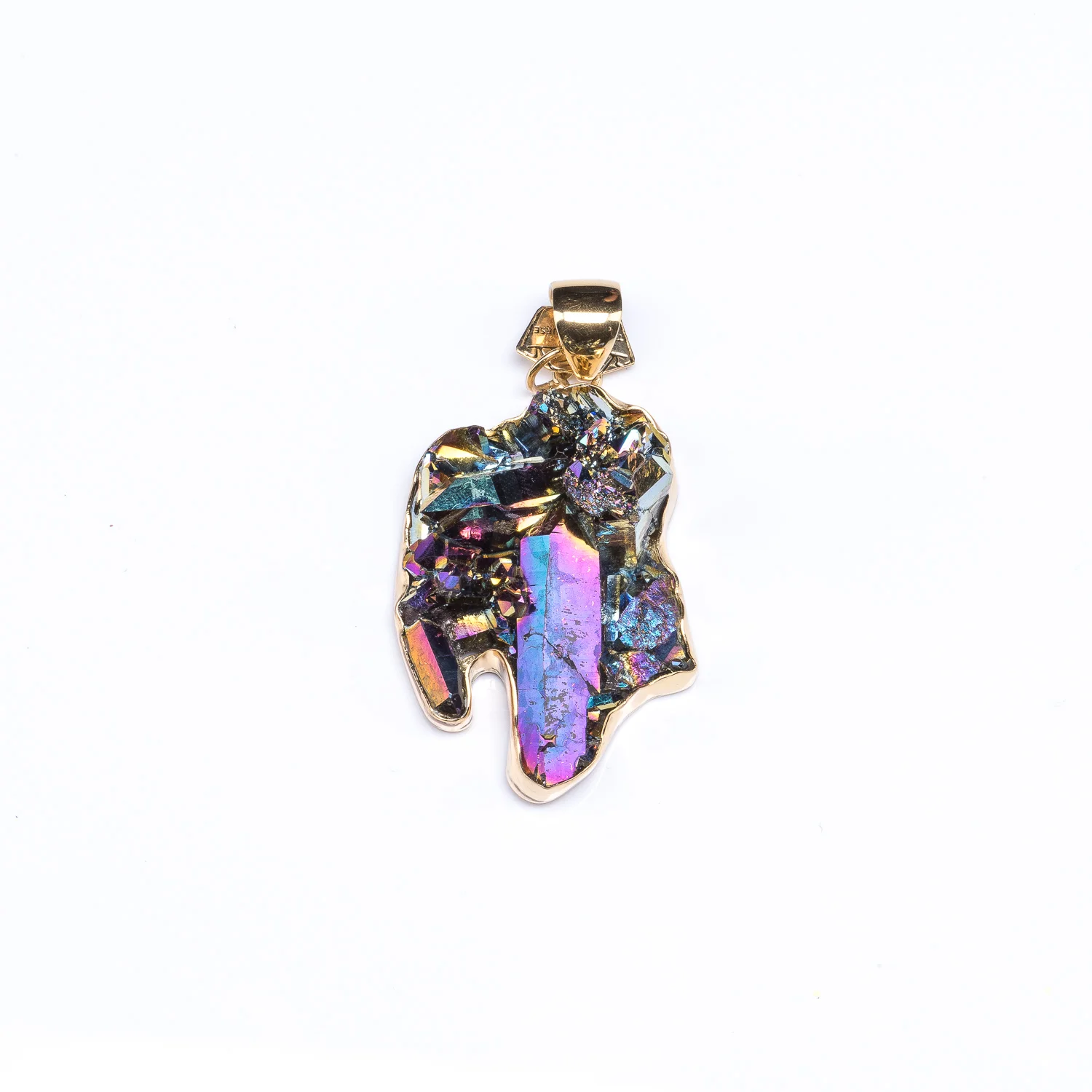 L Titanium Quartz Pendant