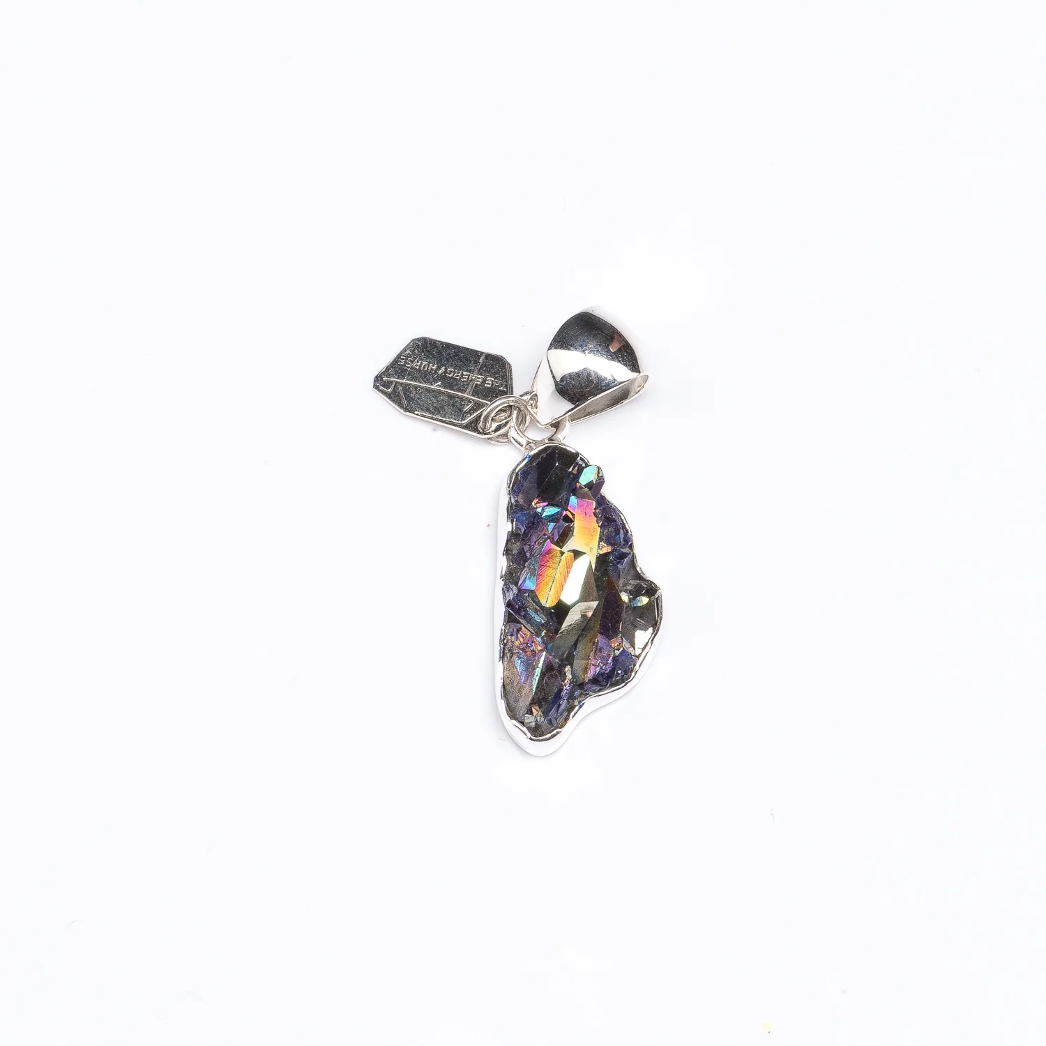 S Titanium Quartz Pendant