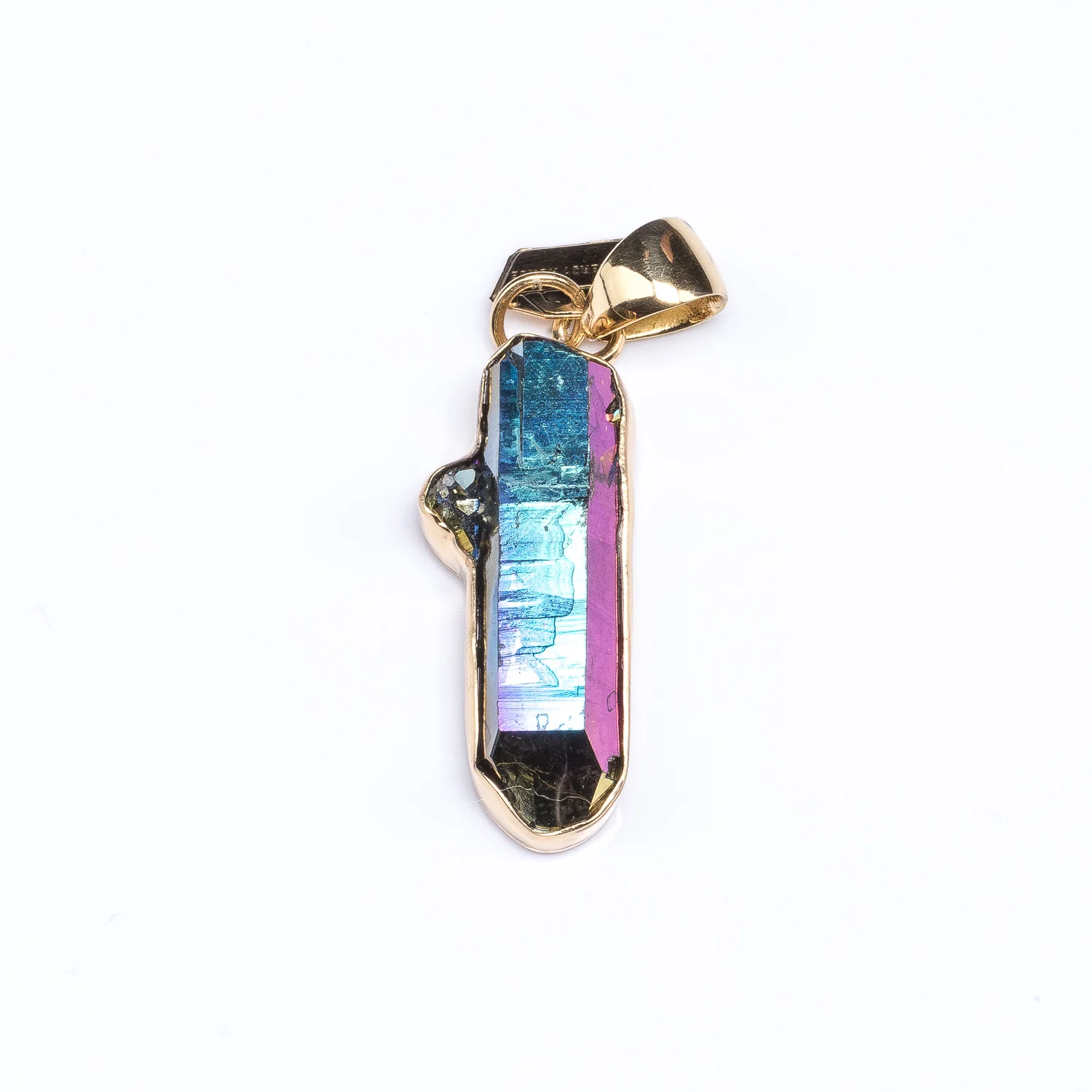 S Titanium Quartz Pendant