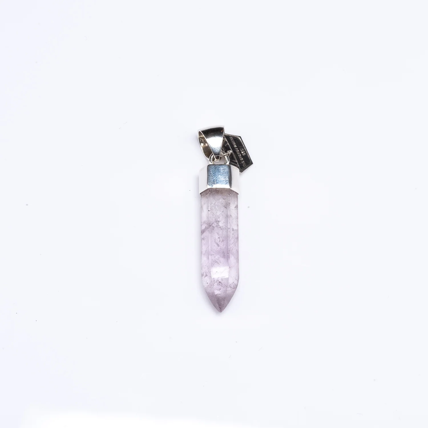 S Amethyst Capped Point Pendant