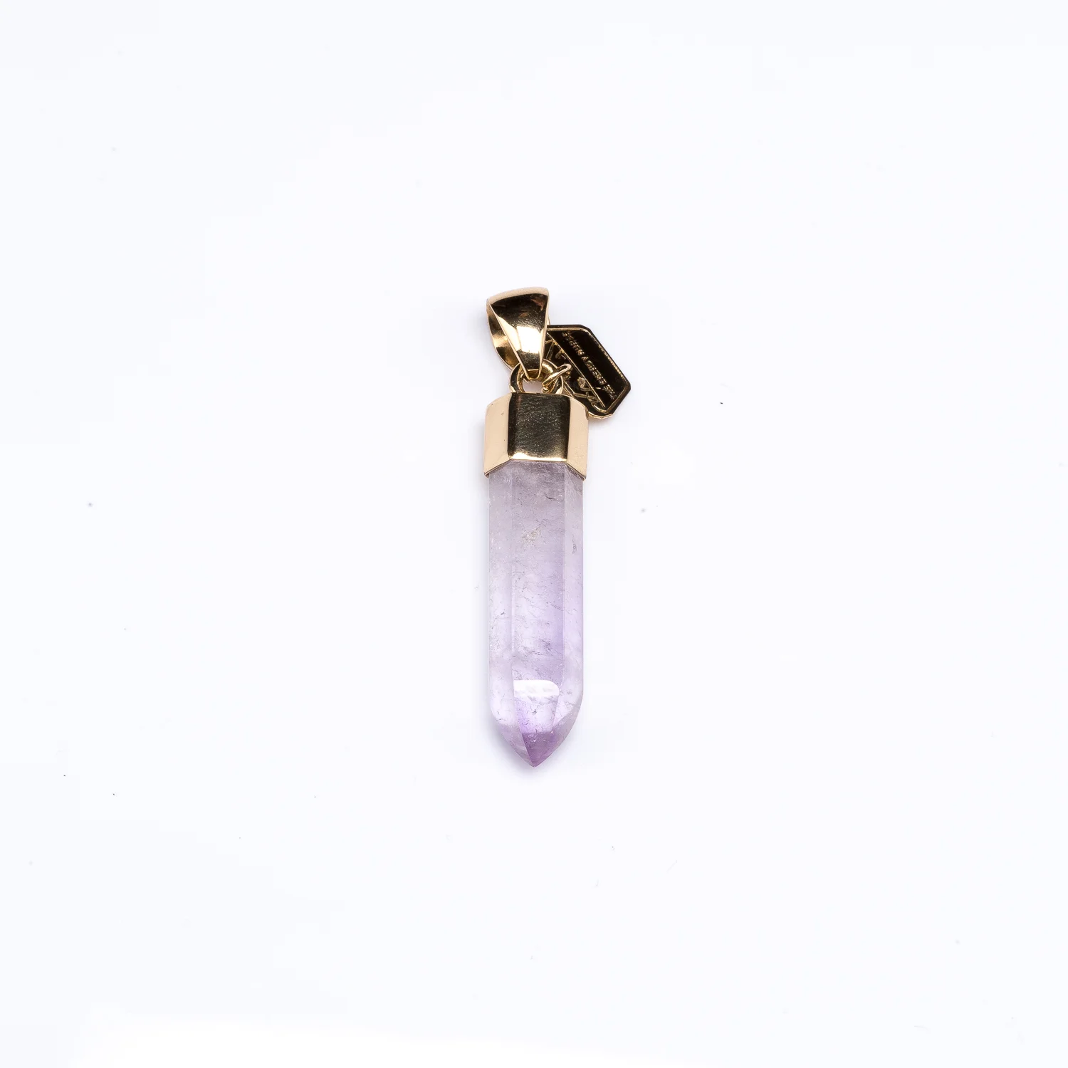 S Amethyst Capped Point Pendant