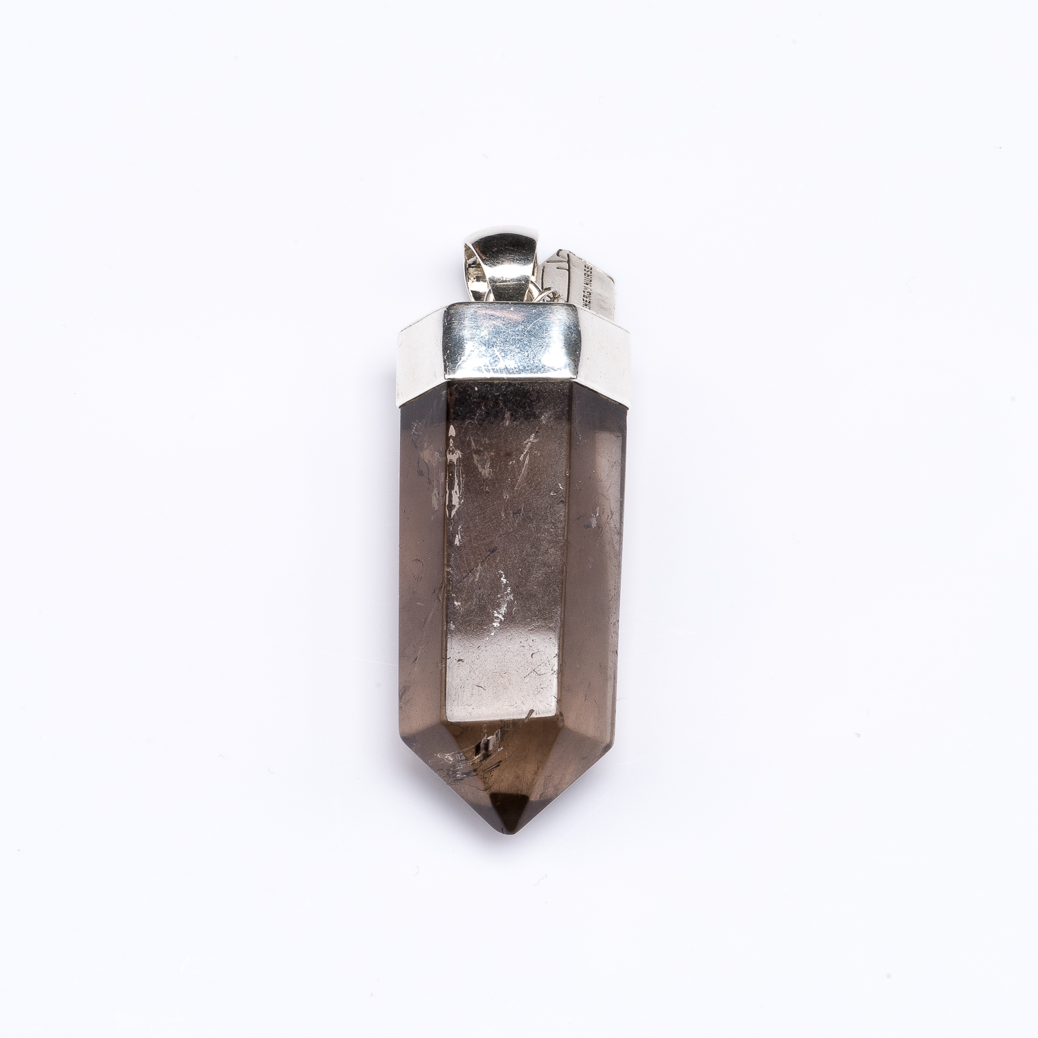 XL Smokey Quartz Capped Point Pendant