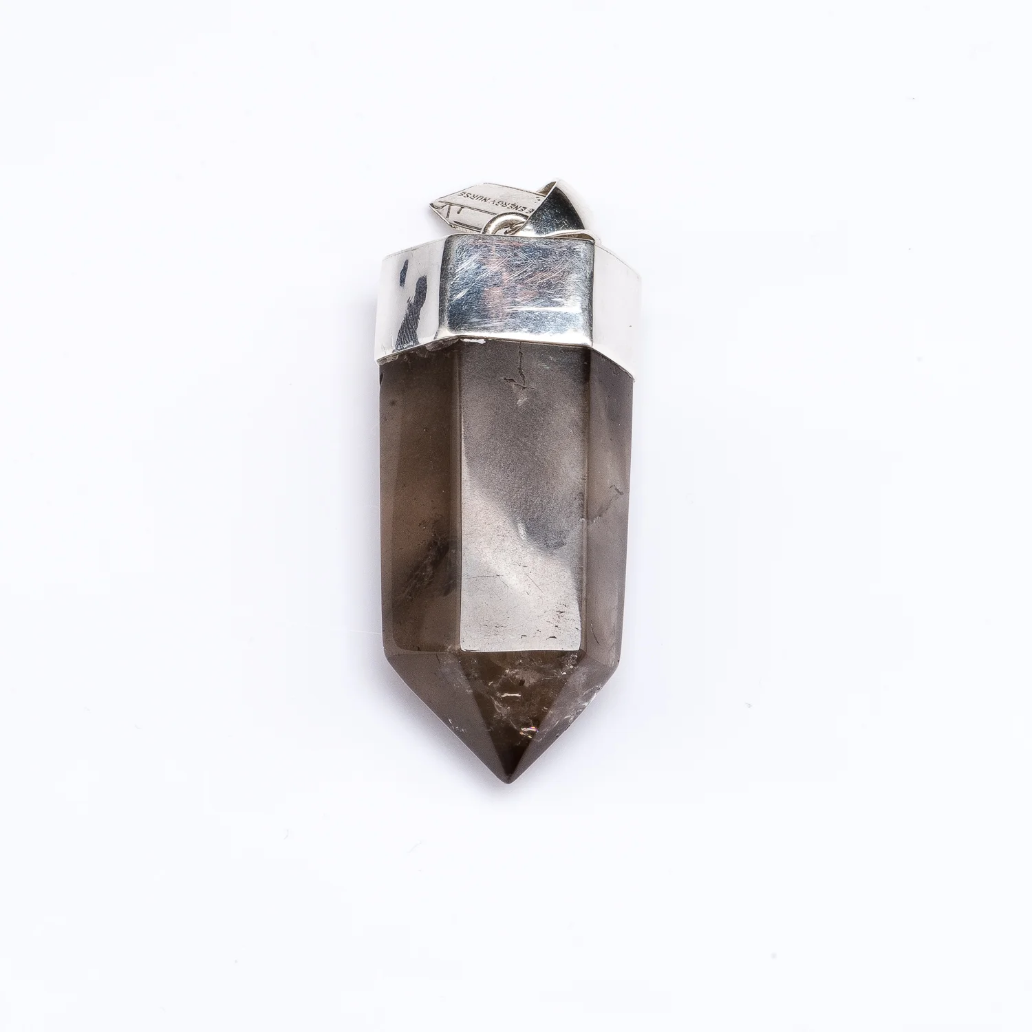 XL Smokey Quartz Capped Point Pendant