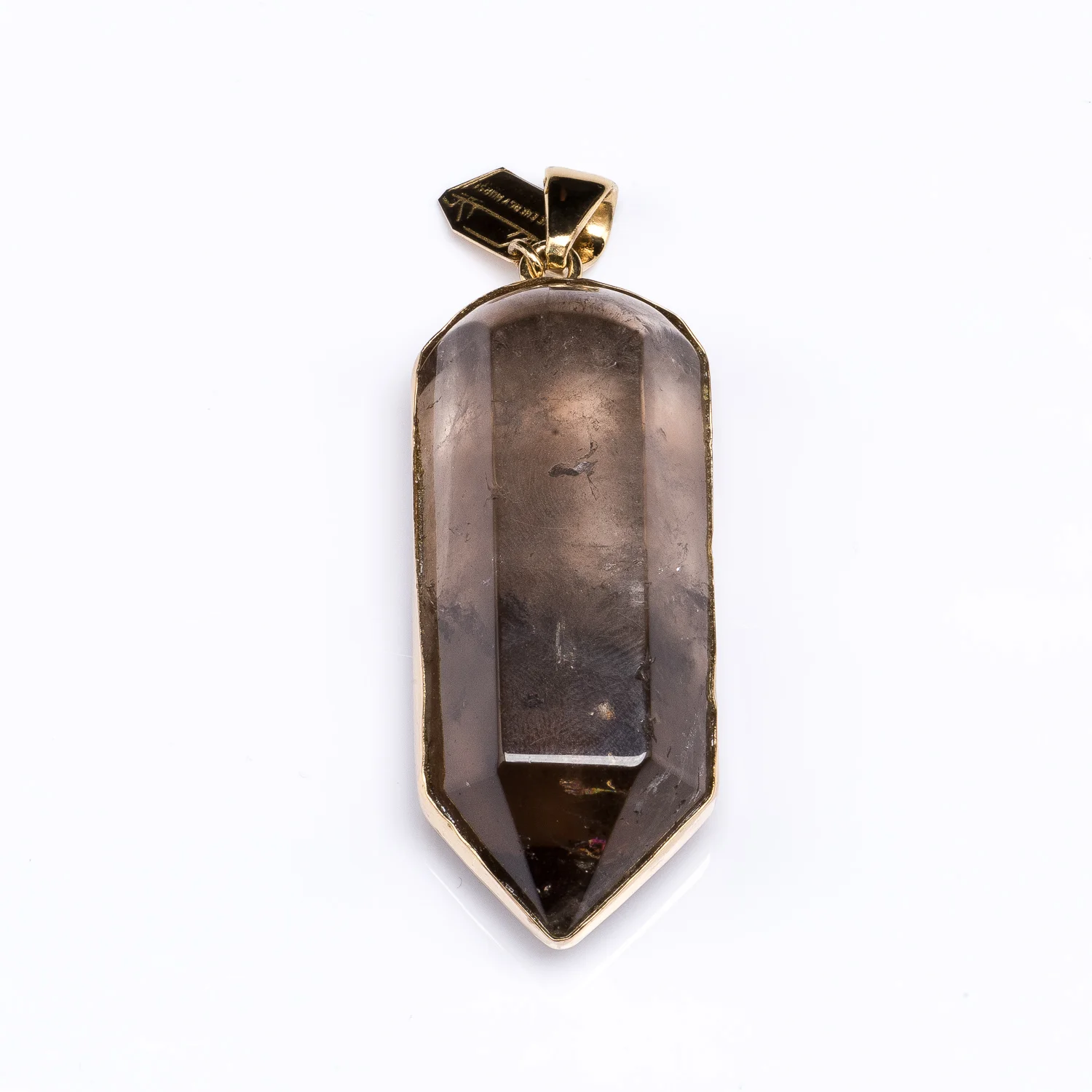 XL Smokey Quartz Point Pendant