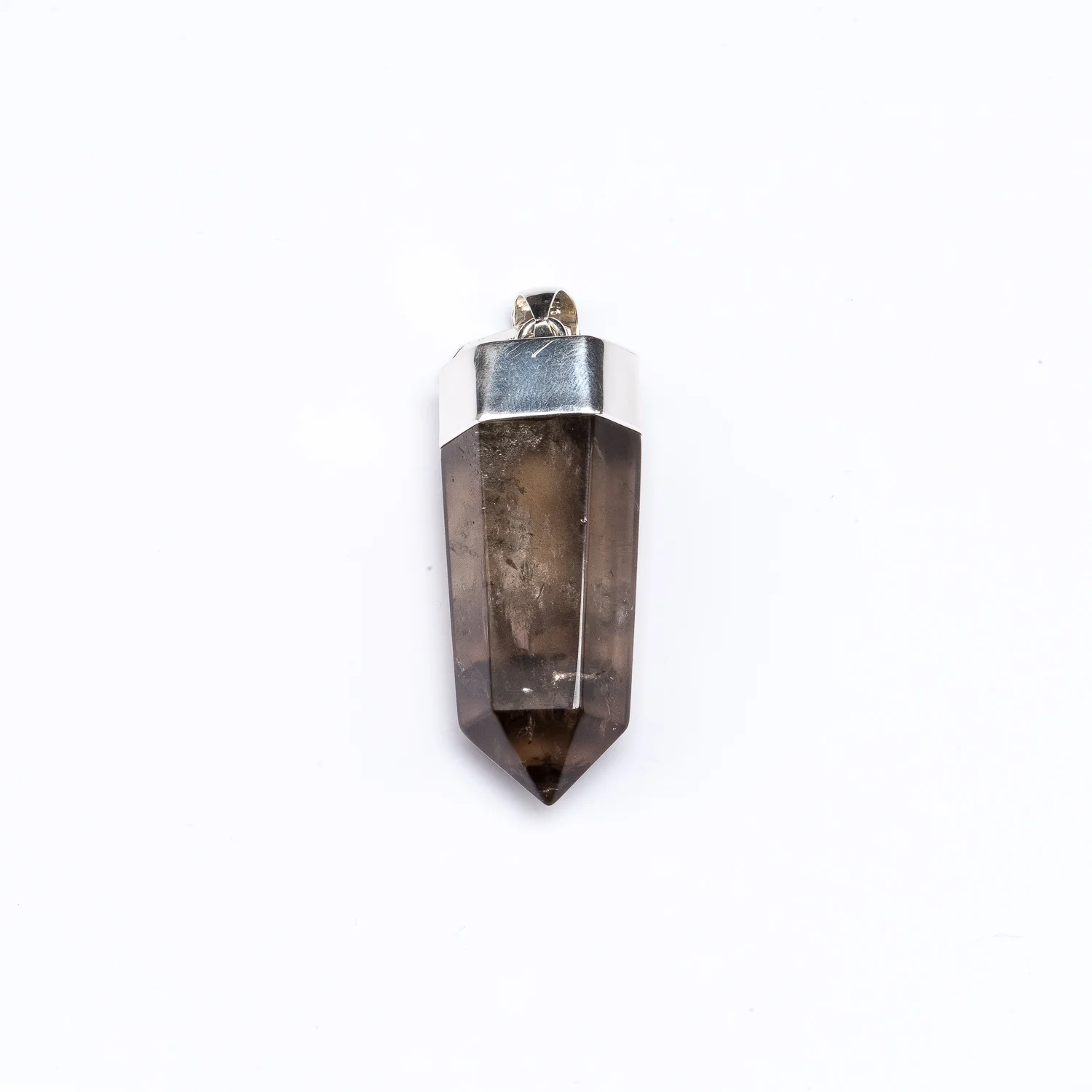 XL Smokey Quartz Capped Point Pendant