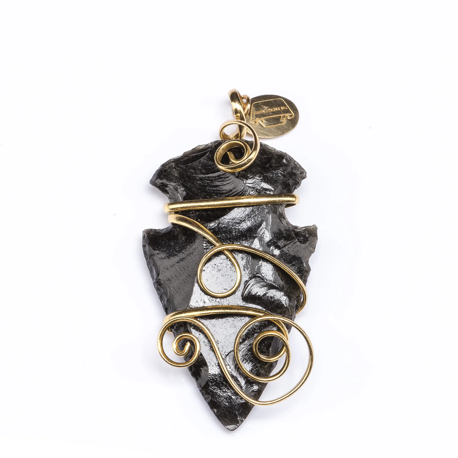 XL Wrapped Arrowhead Pendant