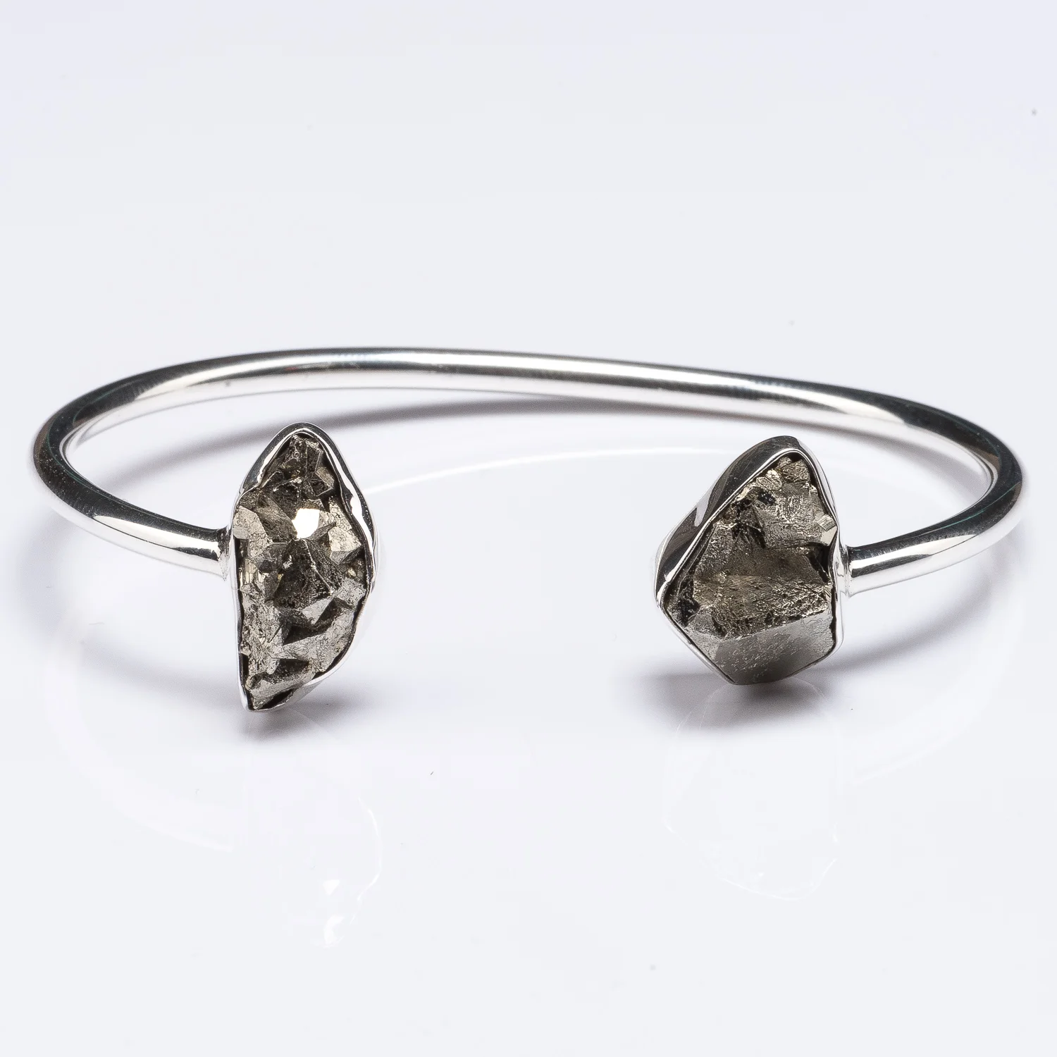 Double Stone Pyrite Cuff