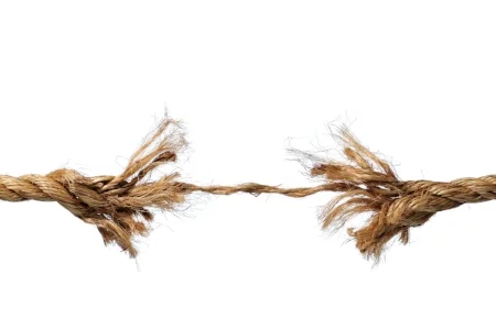 Frayed Rope about to Break