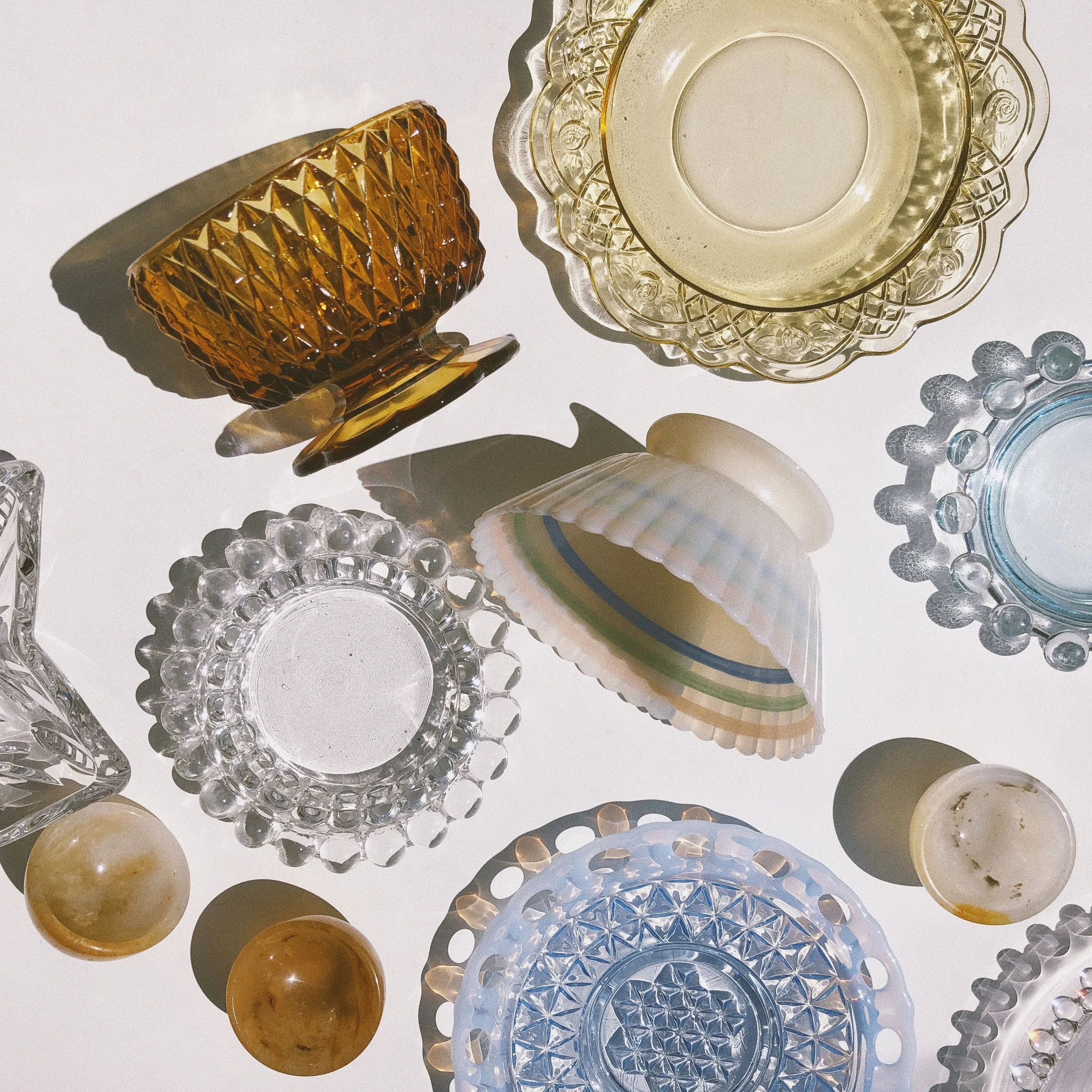 Vintage Opalescent Circa 1930s, Vanity Catch-All