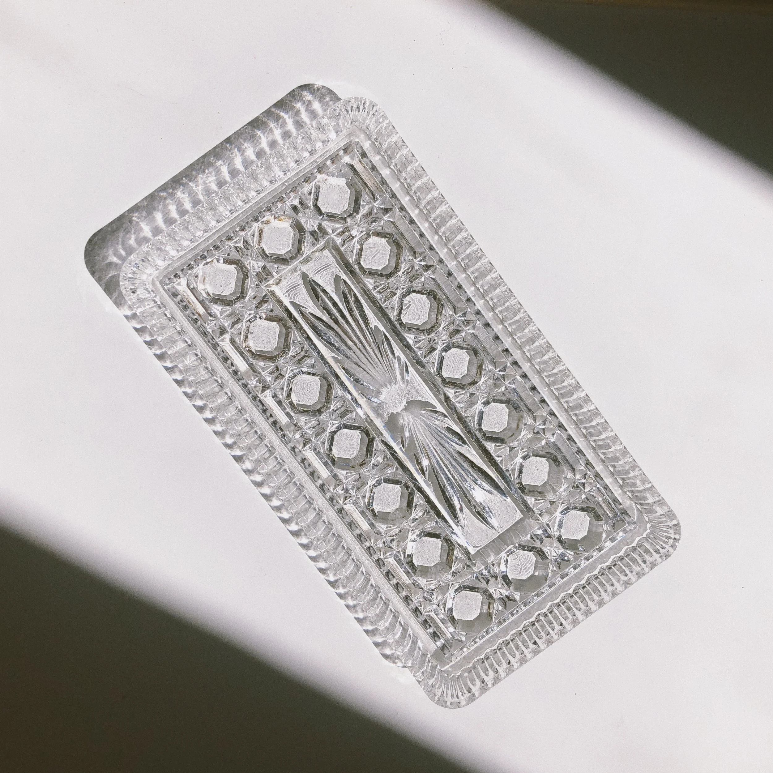 Vintage Crystal Vanity Tray