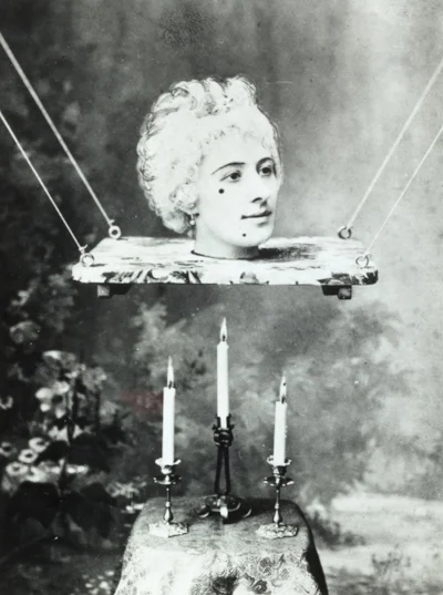 Production still featuring Jehanne d'Alcy, actress and wife of Georges Méliès in his film La source enchantée , circa 1890. Courtesy of the artist's archive.