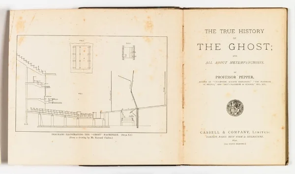 The True History of Pepper’s Ghost by John Henry Pepper, 1890. Courtesy of the artist's archive.