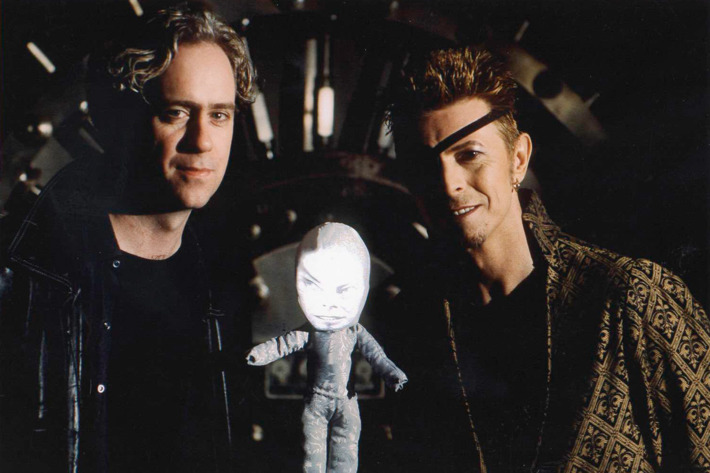 Oursler and Bowie. Photo: Linda Post