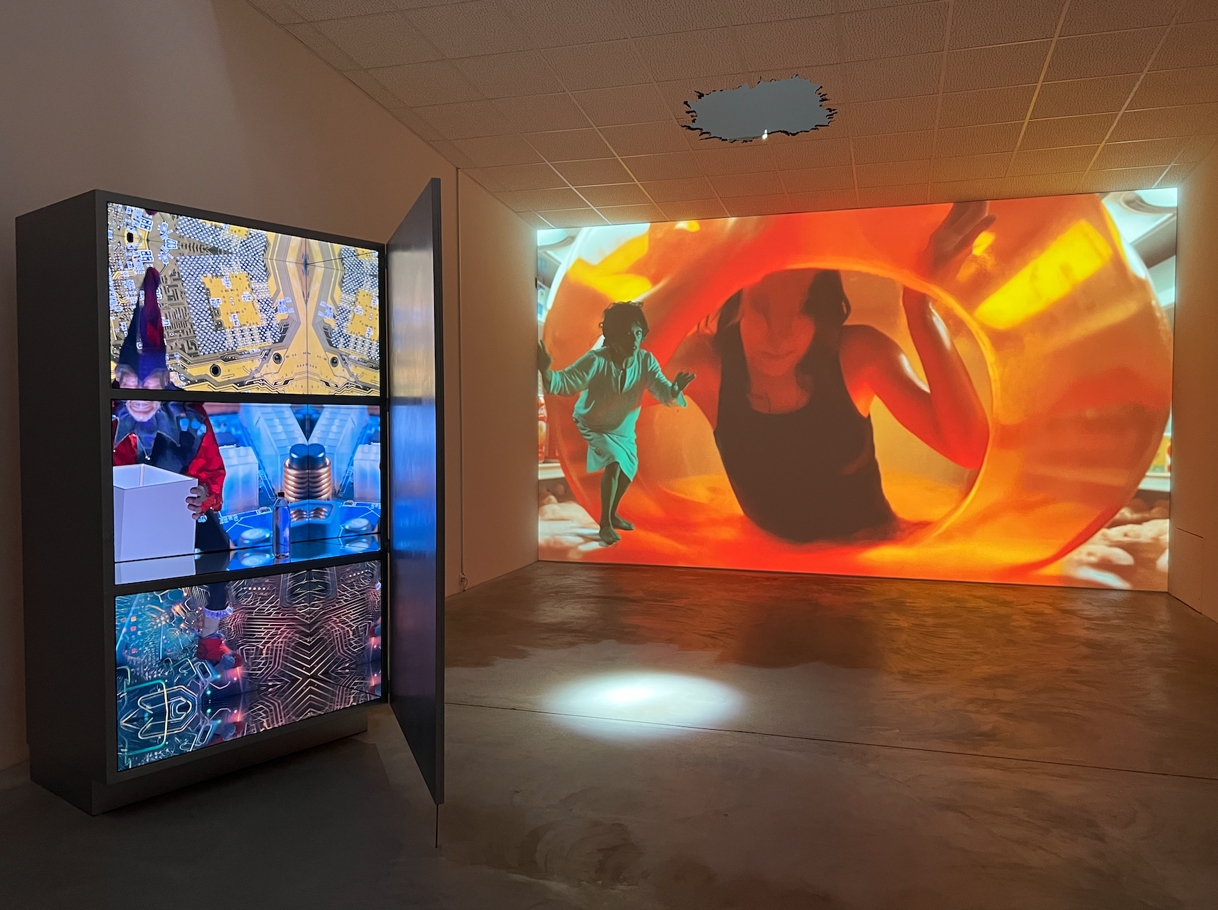 Tony Oursler - Hoisted from the Pit, Kunst Museum Winterthur, Winterthur, Switzerland