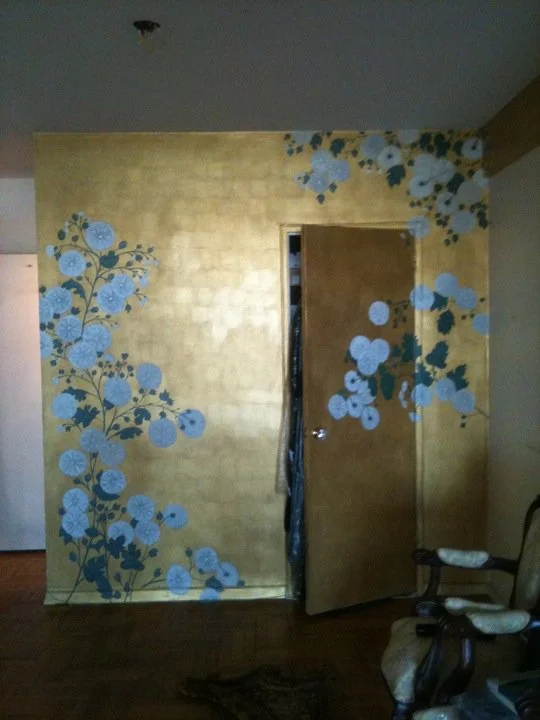 Gold Leaf & Flowers