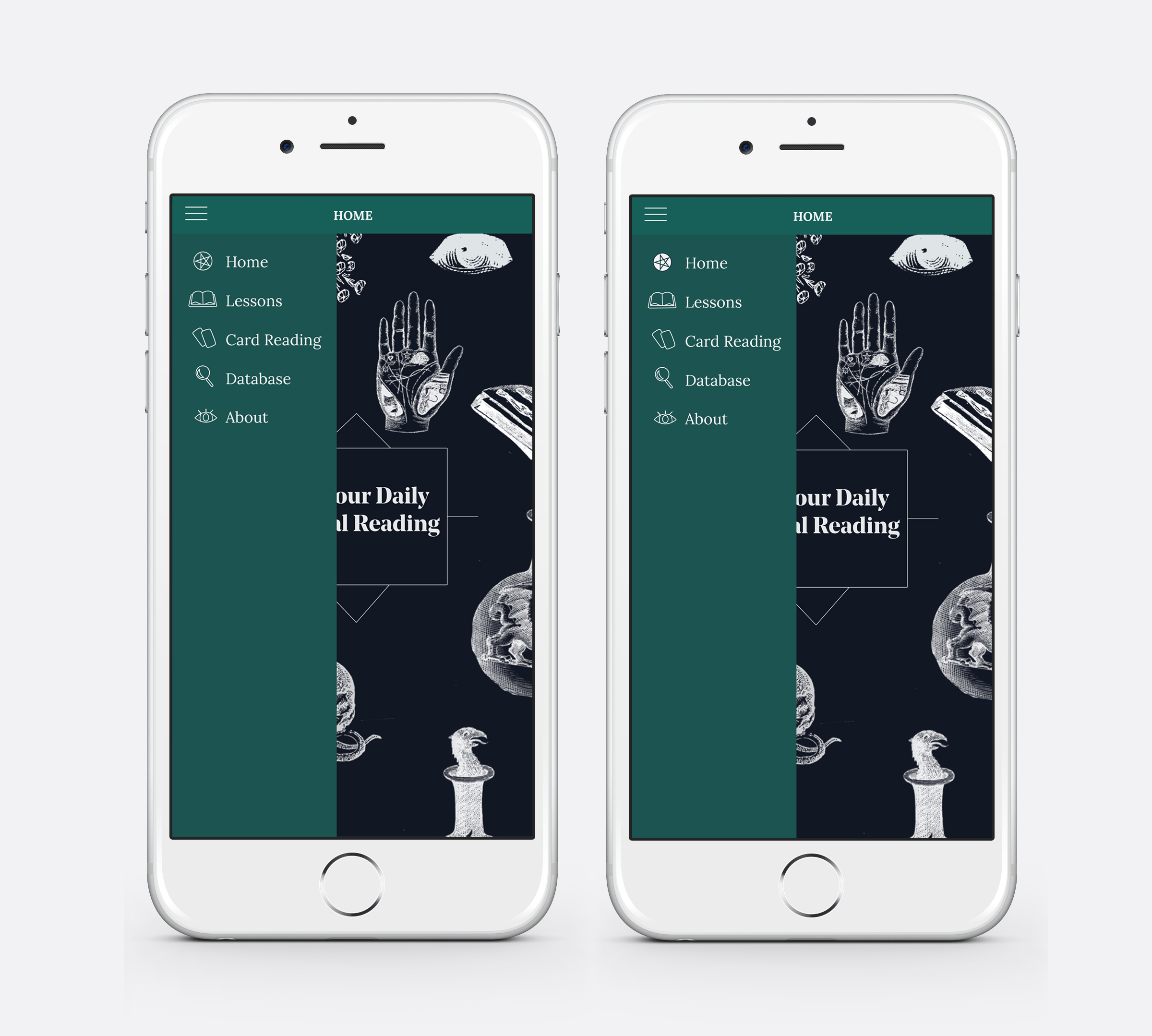 Home Page's Side Menu
