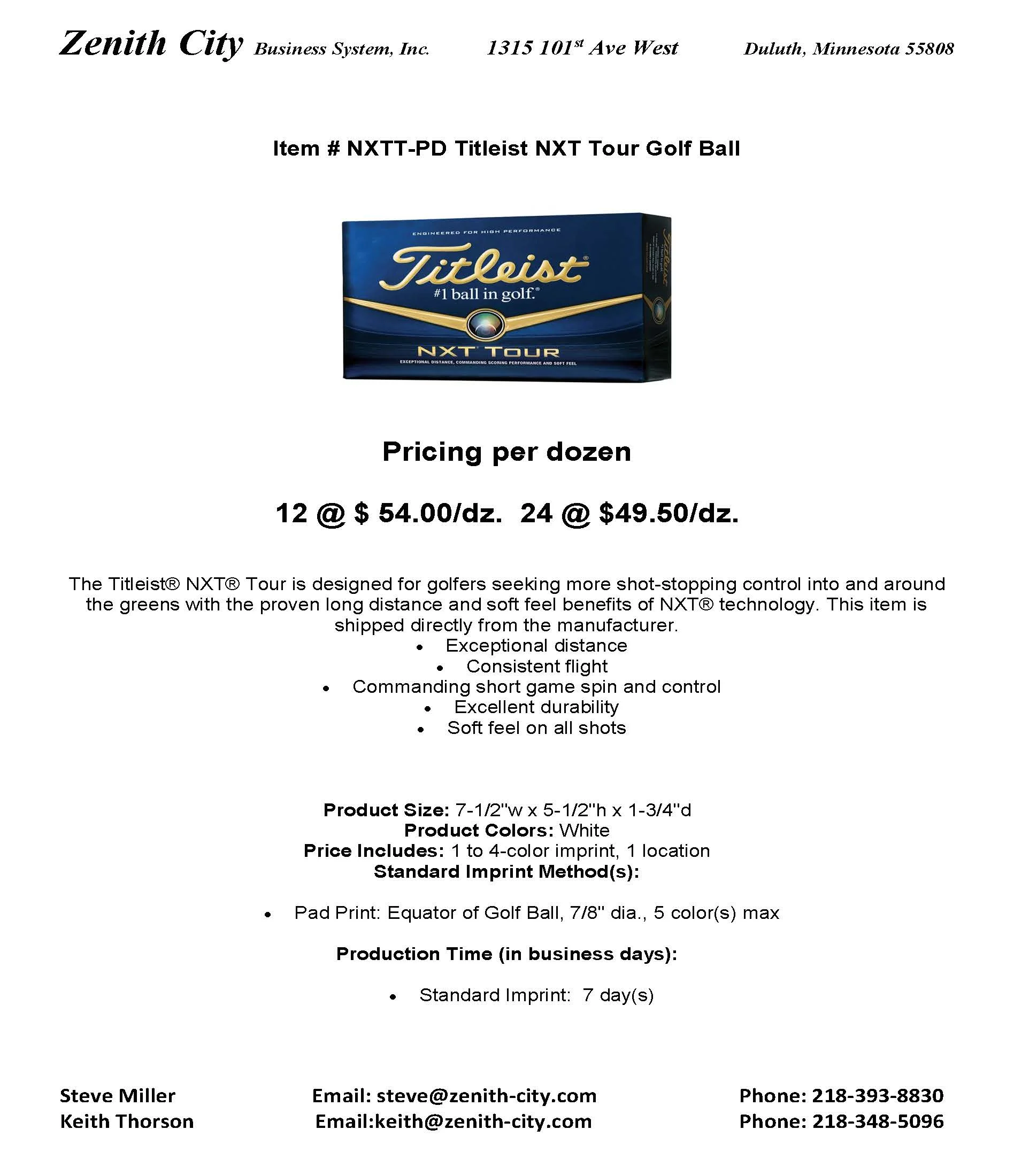 Titleist NXT Tour Golf Balls
