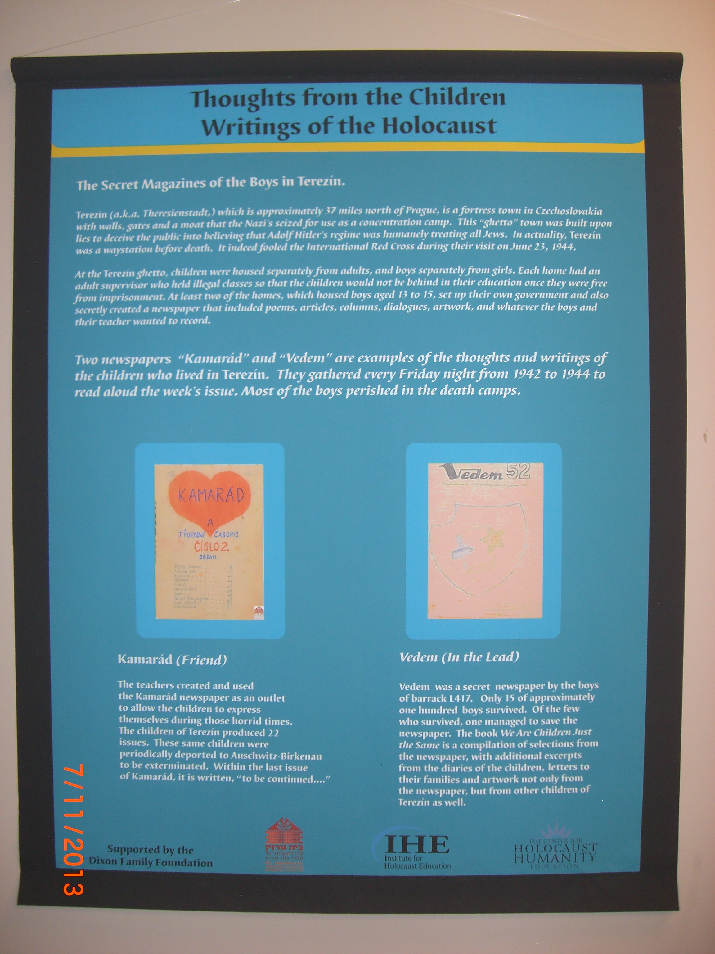 Underground Terezin Youth Magazine