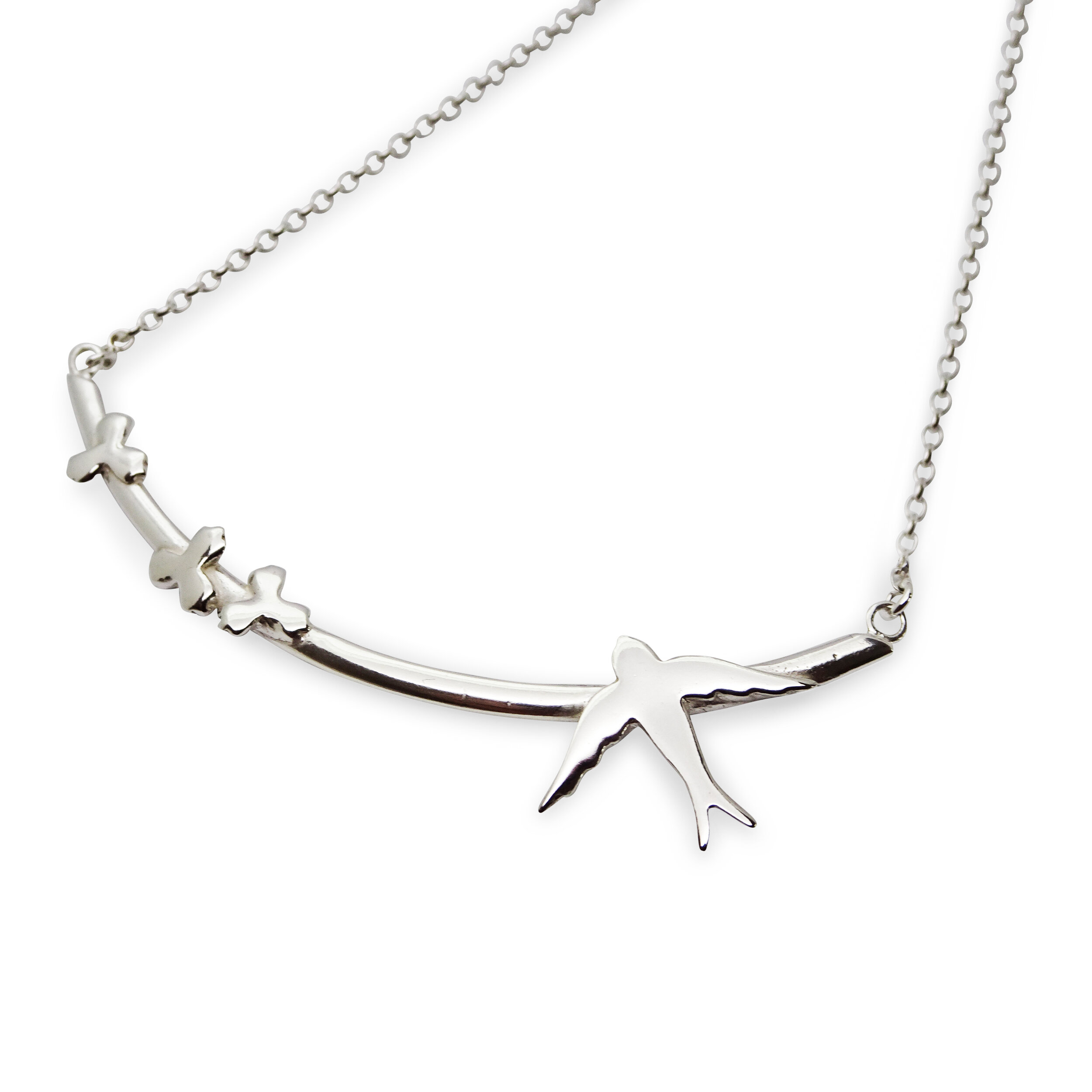 Fiona Harris: Swallow on Branch Residency Necklace