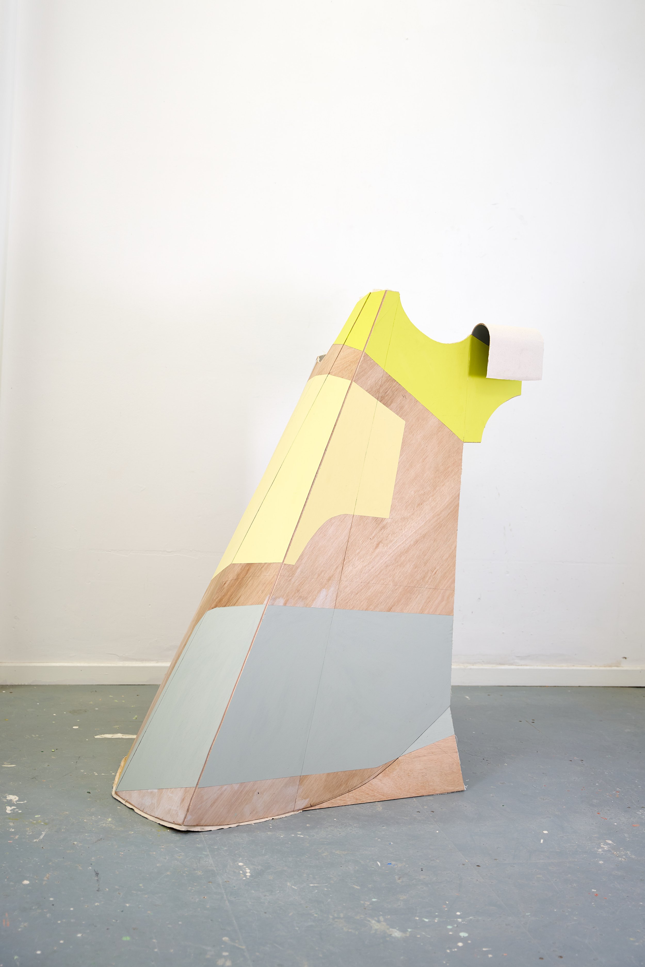 Lynn Fulton: In-habit (yellow/grey) (2021). Photo by Reece Straw