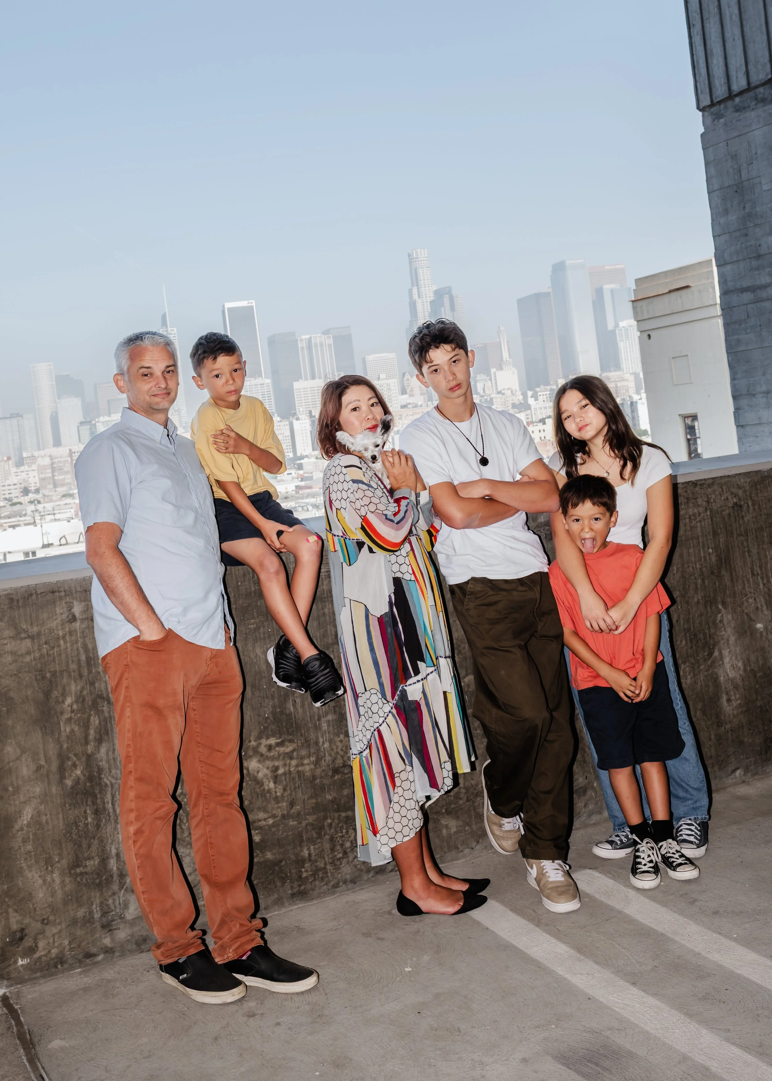 teen in family photo session