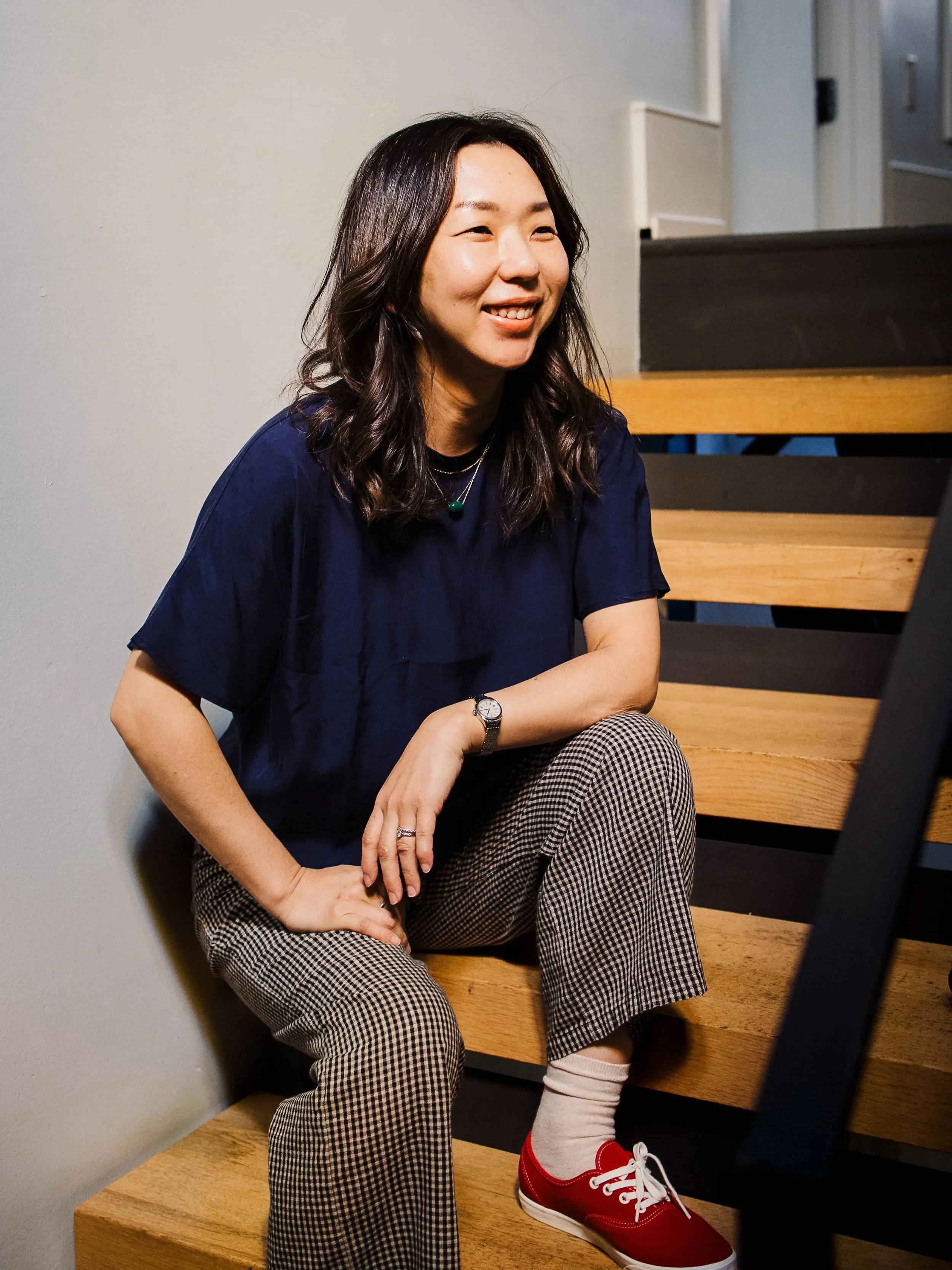 a portrait of megumi bacher photographer