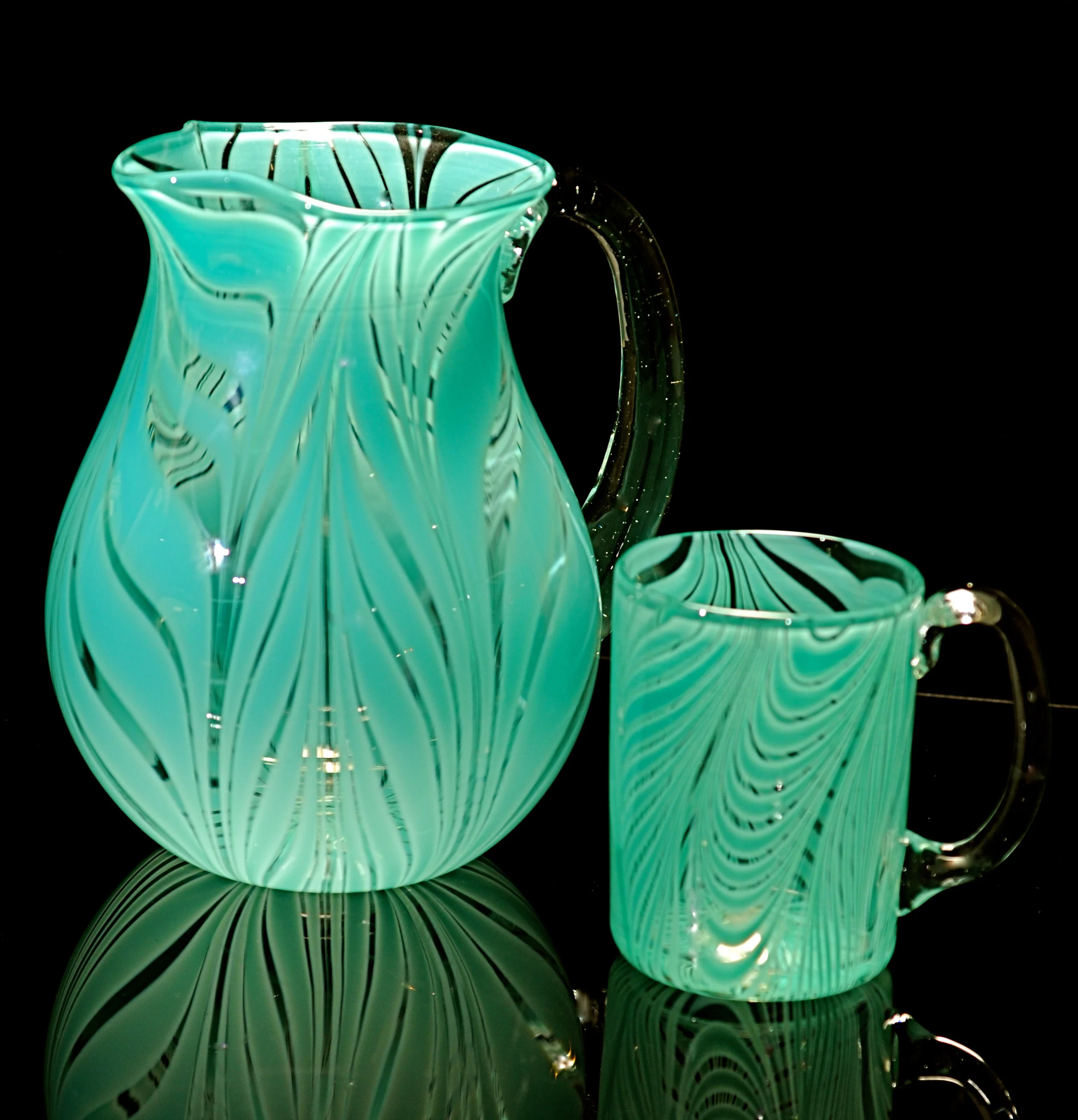 Wrap and Rake Pitcher and Mug