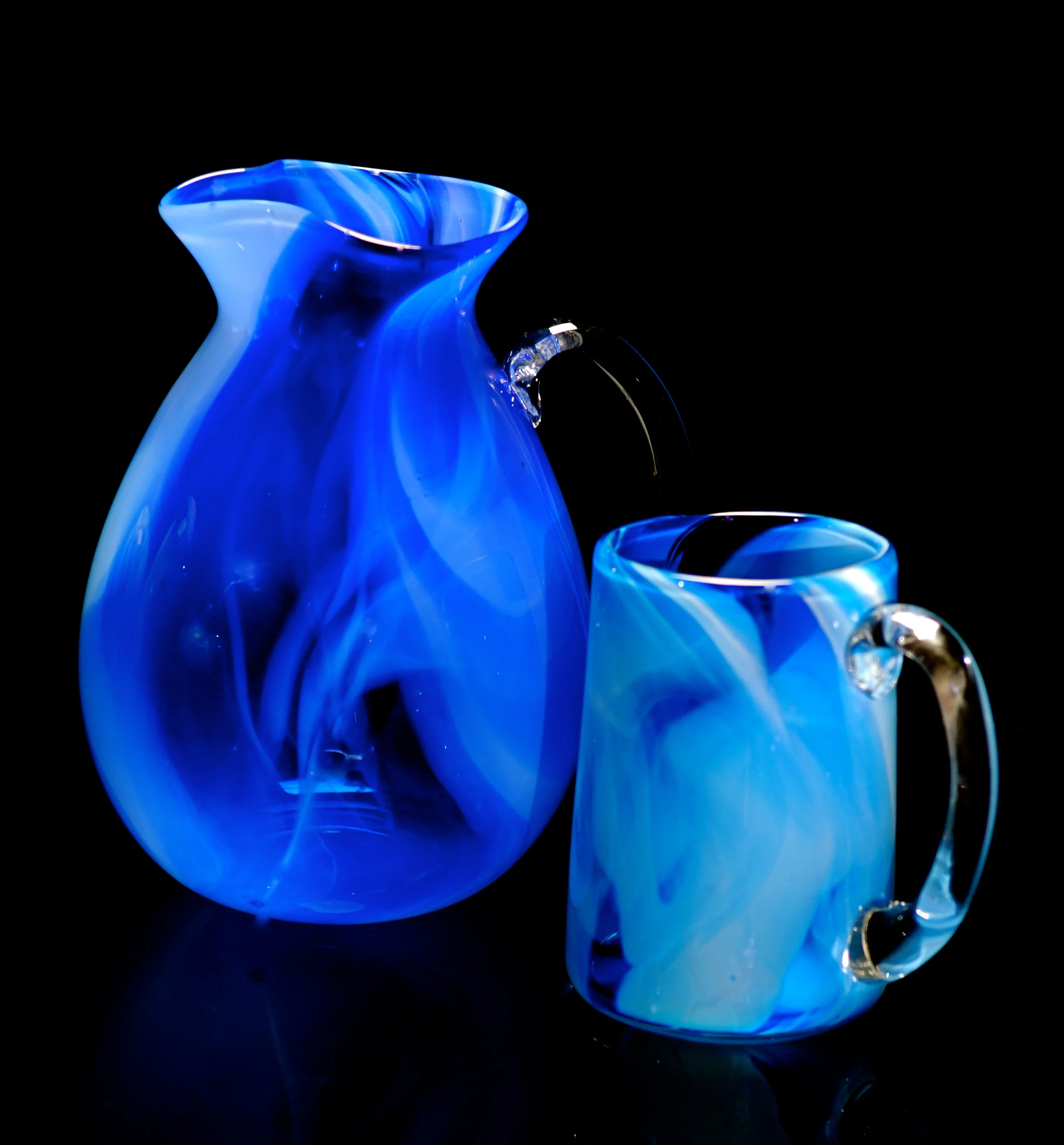 Marble Blue Pitcher Set.jpg