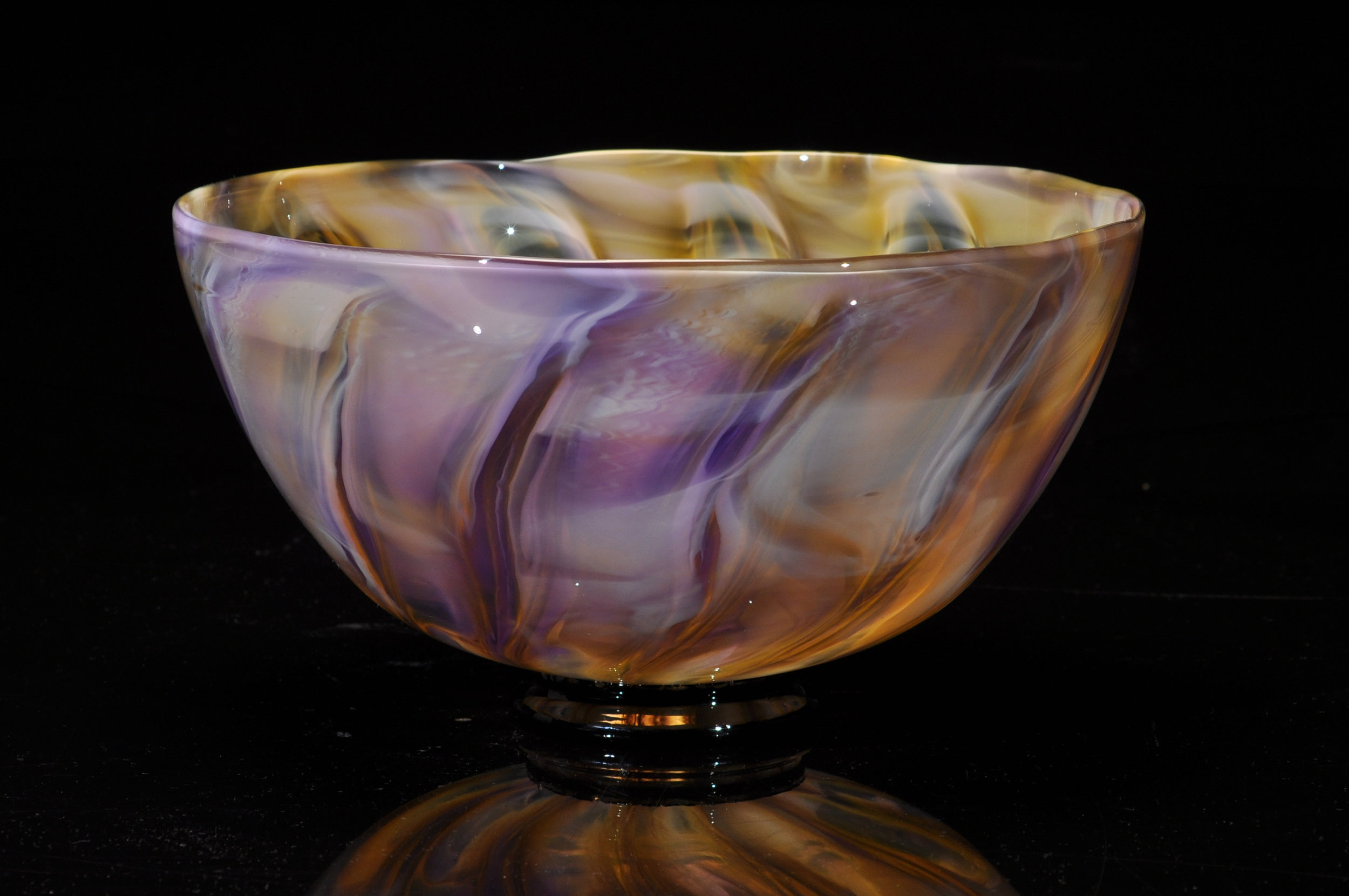 Mokume Bowl Purple w:gold.jpg