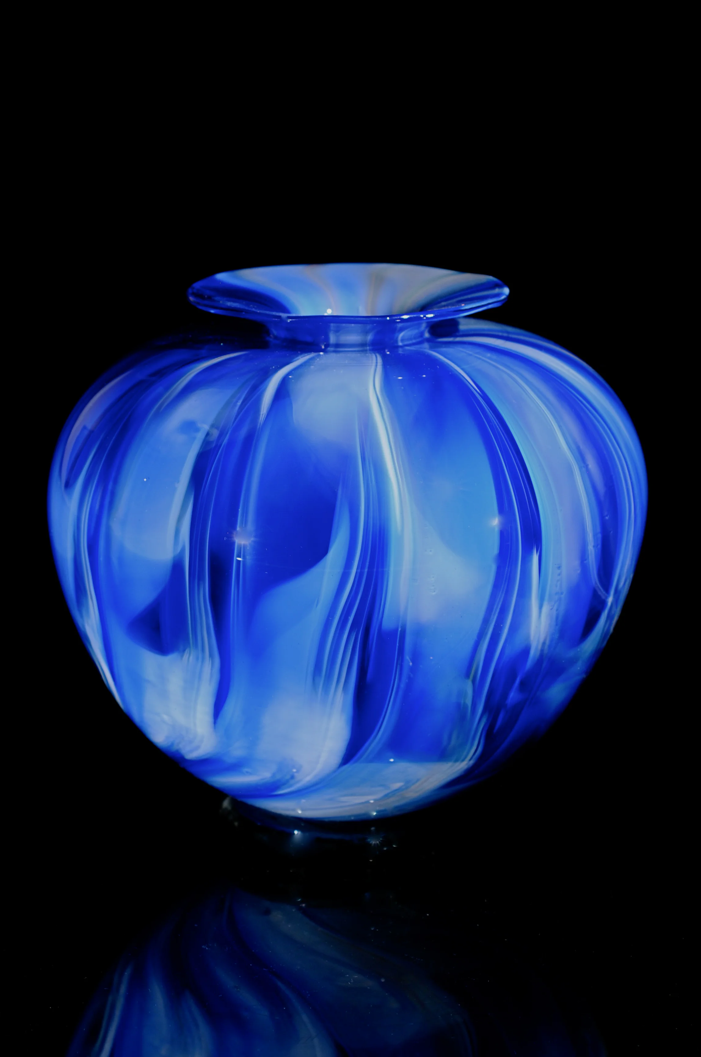 Mokume Cobalt Short Vase.jpg