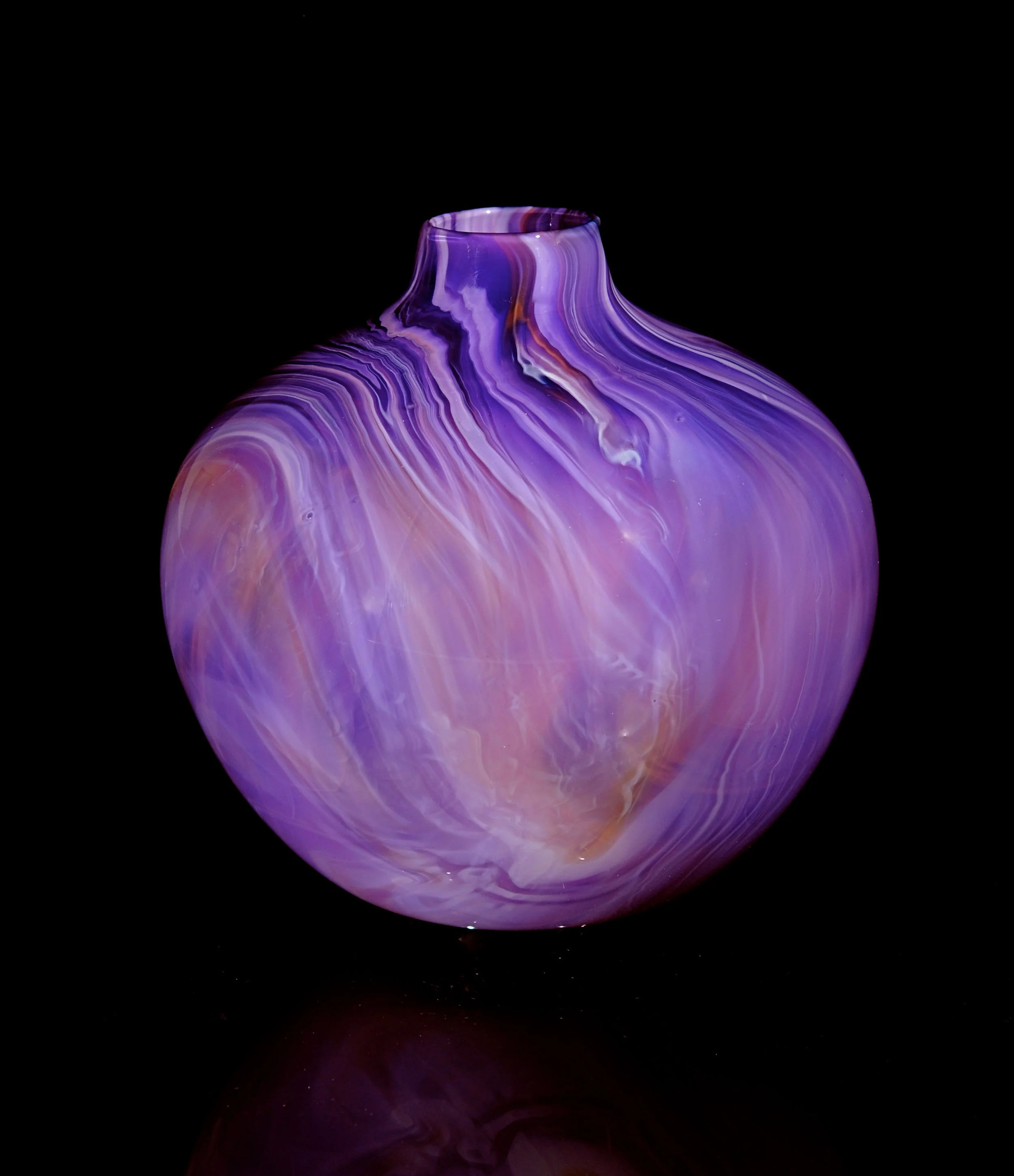 Mokume Purple Round Vase.jpg
