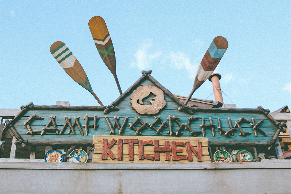 For dinner, we strolled over to the brand new Camp Woodchuck!