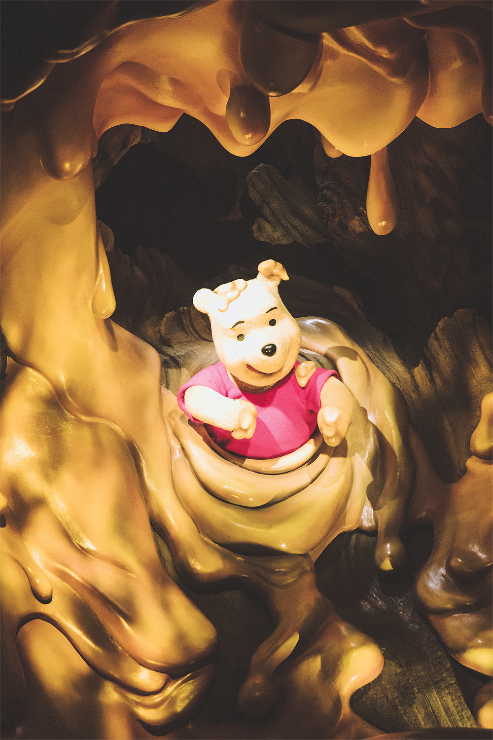 And in the end you are stuck with Pooh-san in the honey tree, which literally smells like honey!