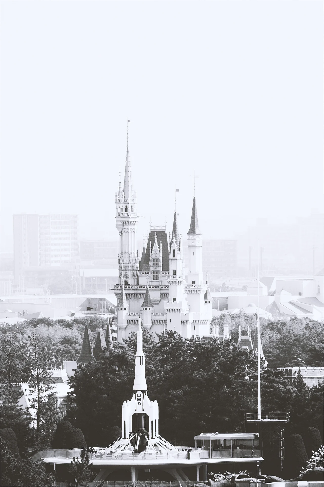 I never grew tired of this view. Interestingly enough, this view will change in the future with the Tomorrowland and Fantasyland expansions. 