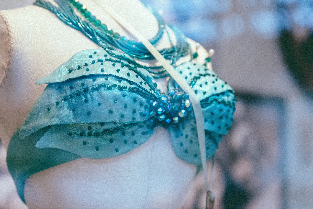 Bedazzled matching bra included.