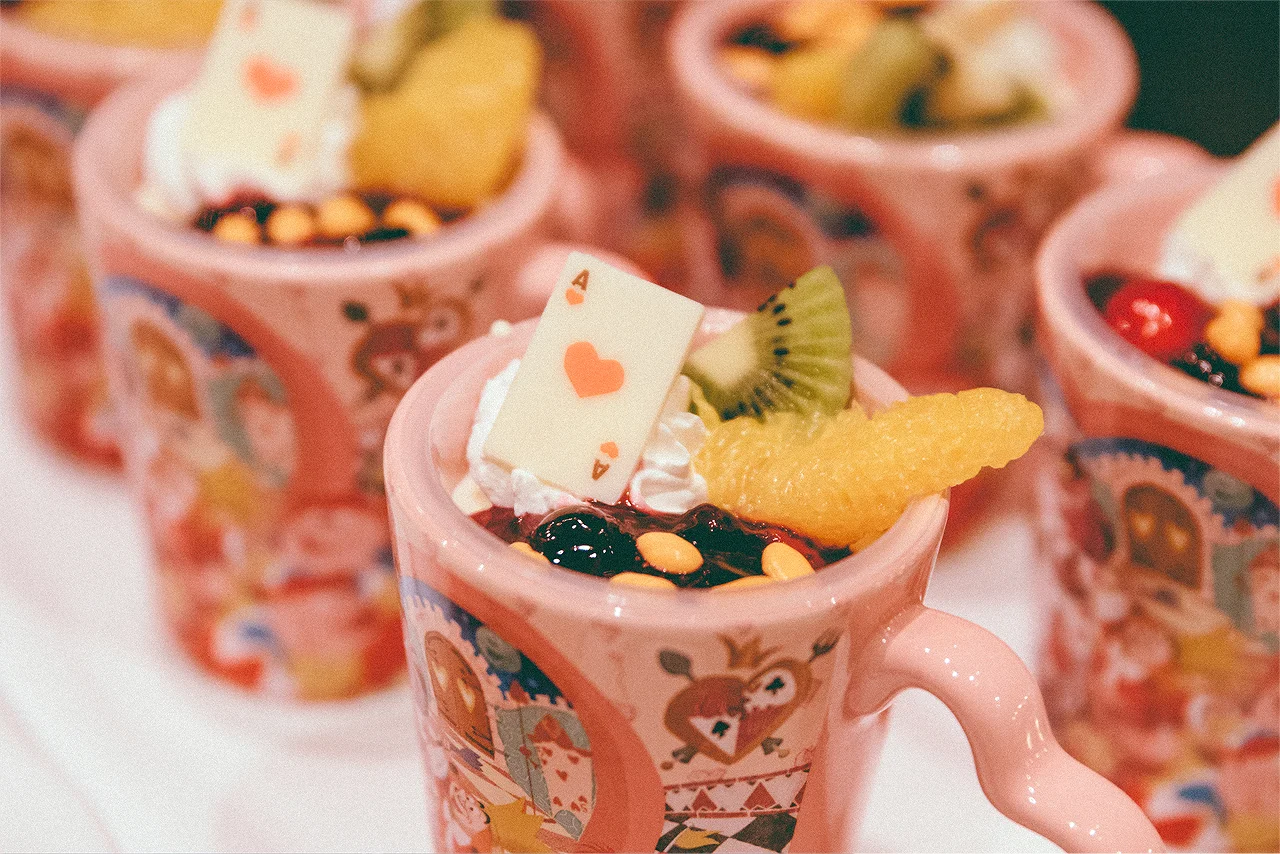 Yogurt mousse with another fun souvenir cup!